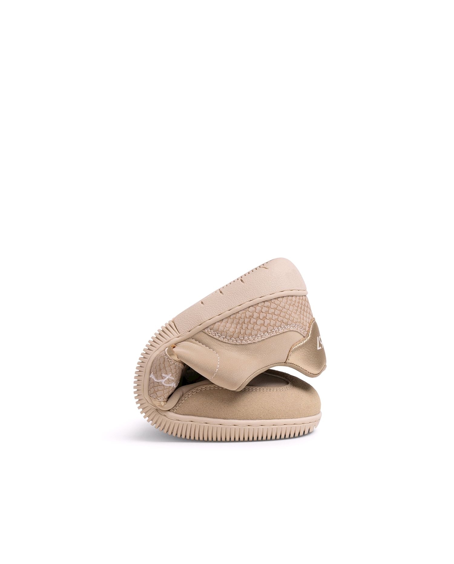 Imagen 2 de Zapatillas barefoot - Mustang - Beige / Blanco Beige / Blanco