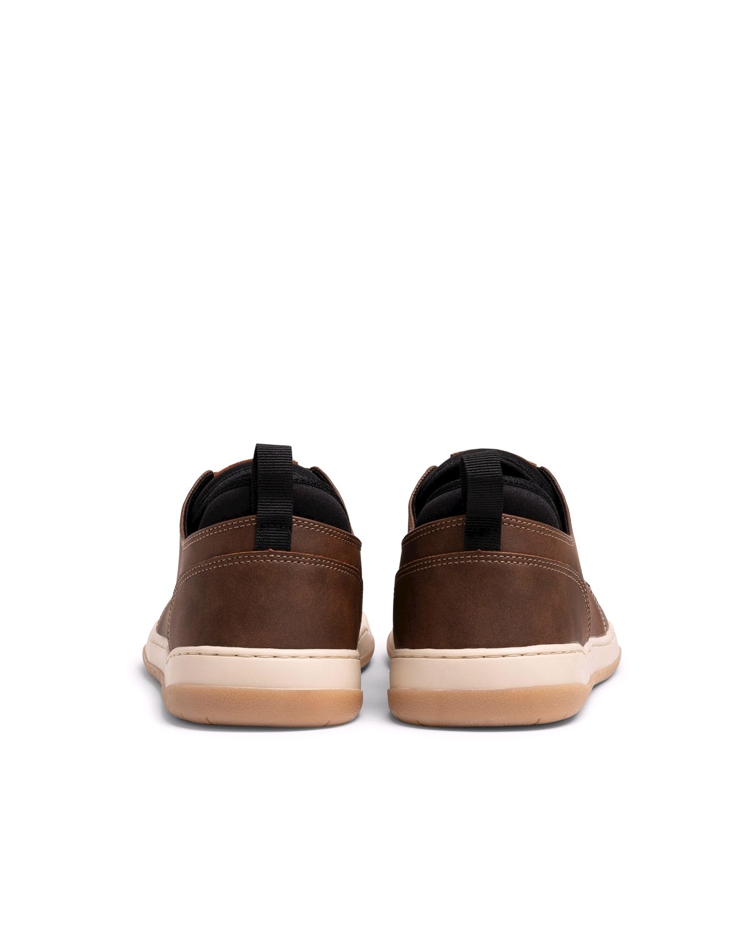 Zapatillas barefoot de hombre con cordones - Mustang - Cuero Cuero-2