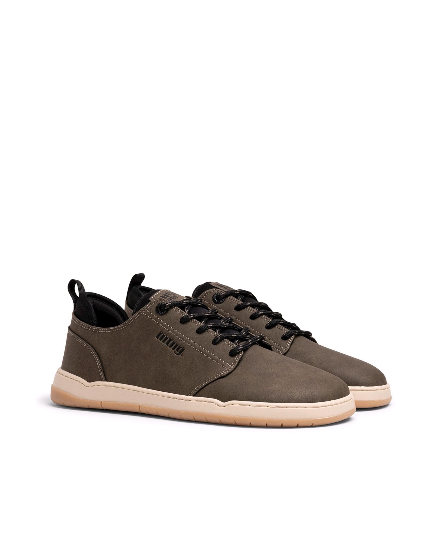 Zapatillas barefoot de hombre con cordones - Mustang - Verde militar Verde militar-5