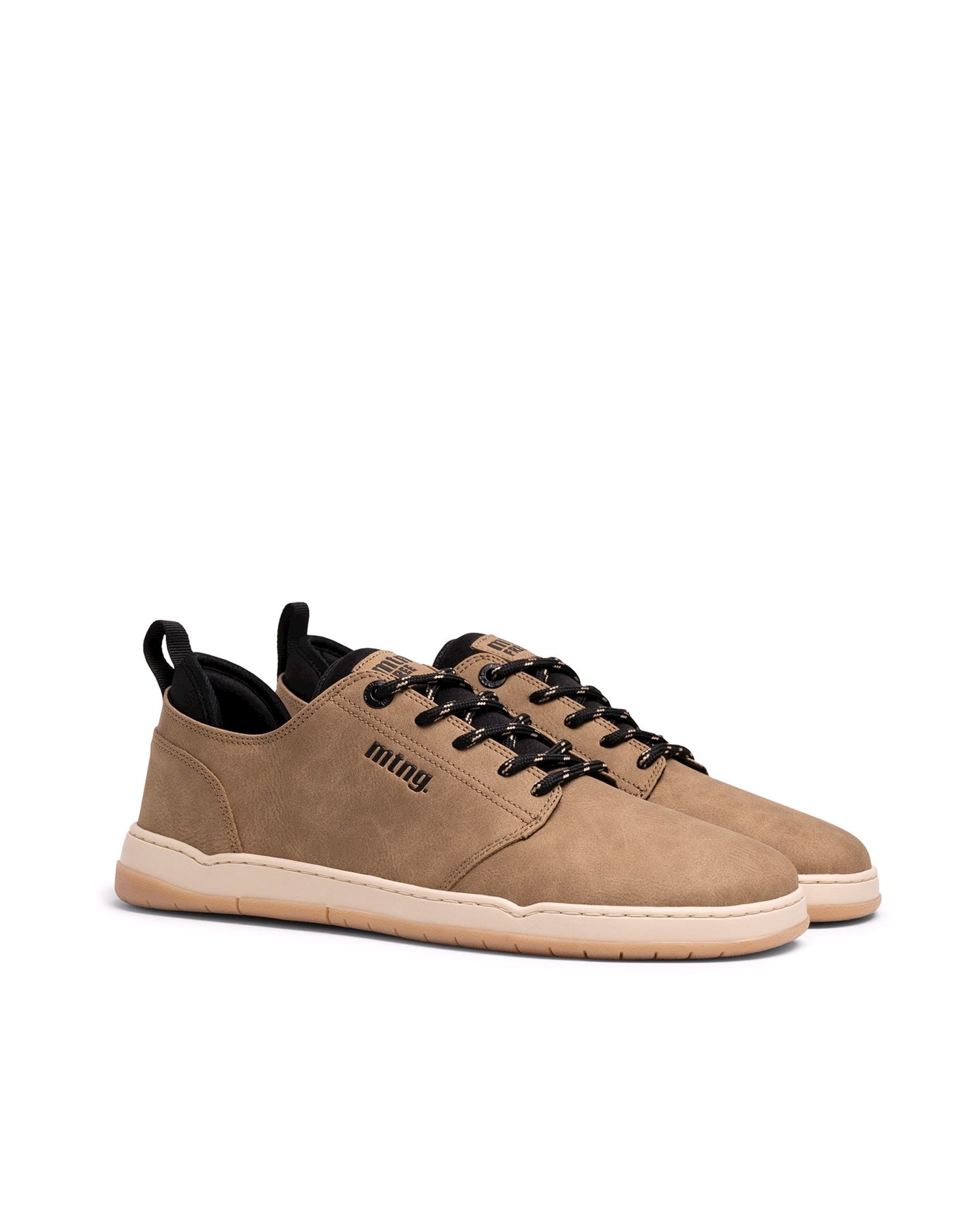 Zapatillas barefoot de hombre con cordones - Mustang - Marrón claro Marrón claro-5