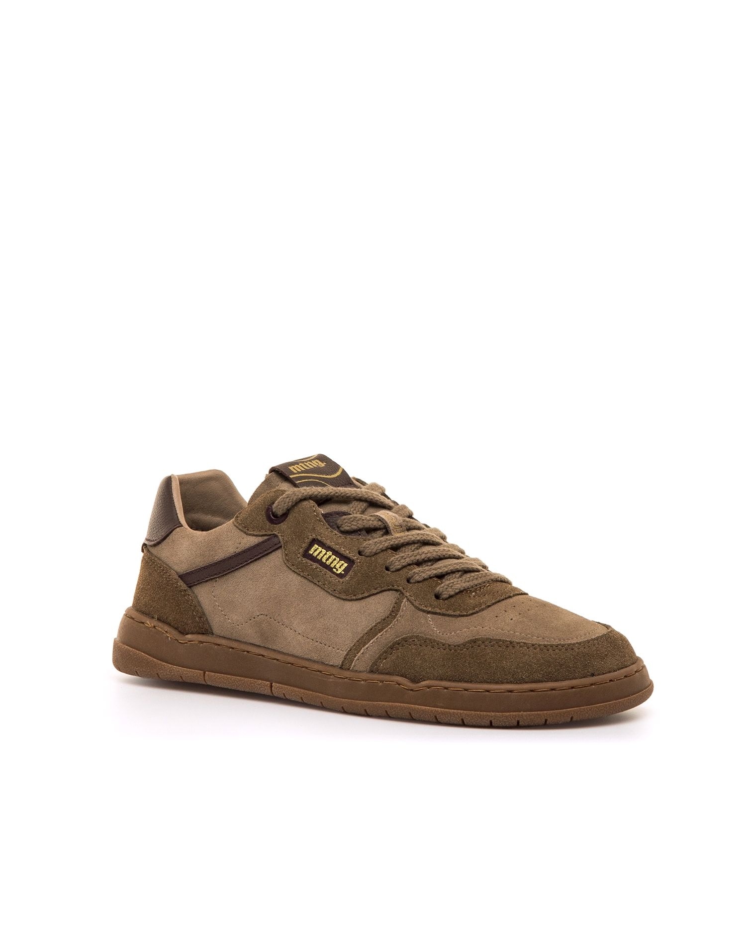Zapatillas deportivas de hombre en piel con piso respetuoso - Mustang - Marrón chocolate Marrón chocolate-3
