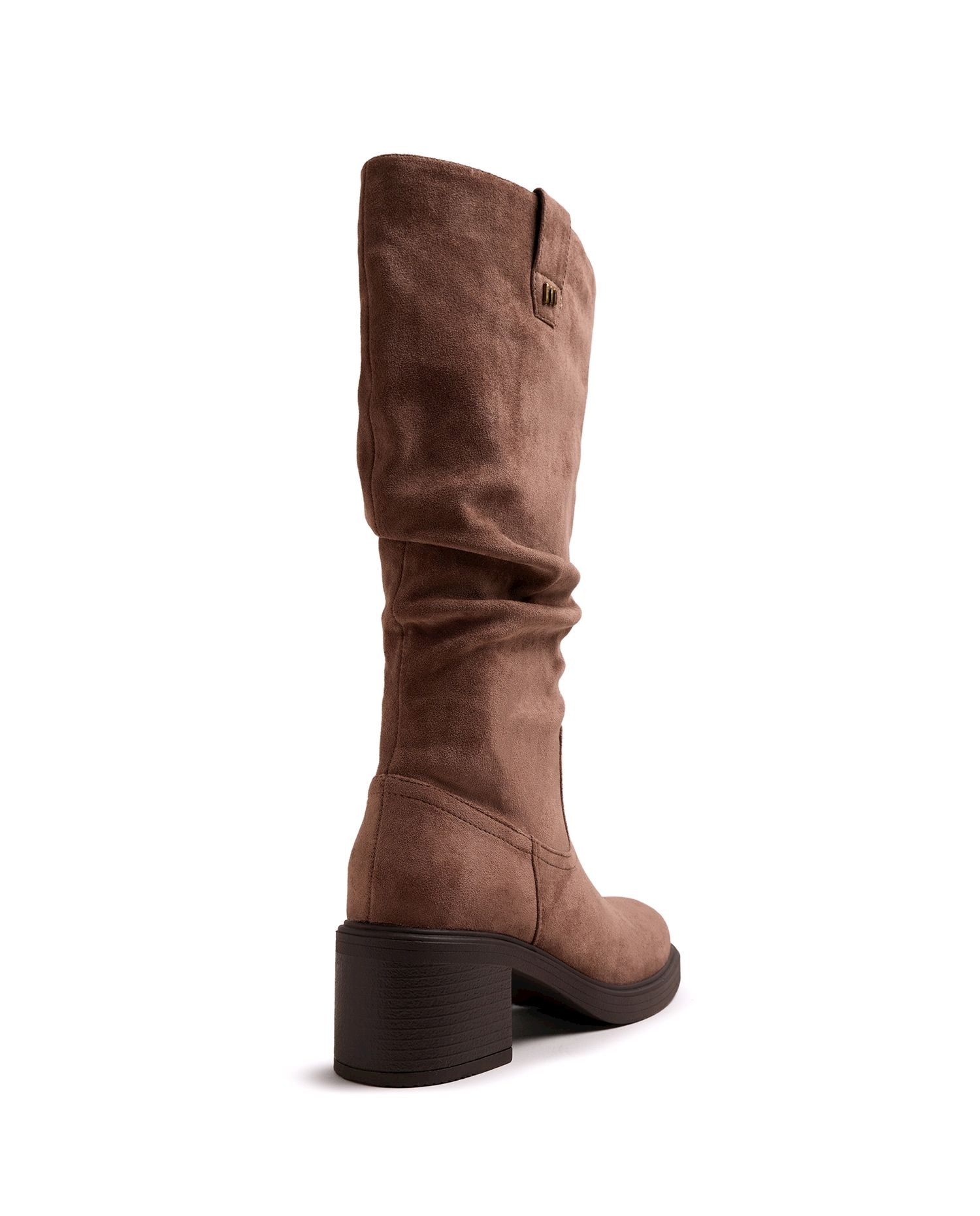 Botas básicas de mujer con tacón ancho - Mustang - Marrón Marrón-6