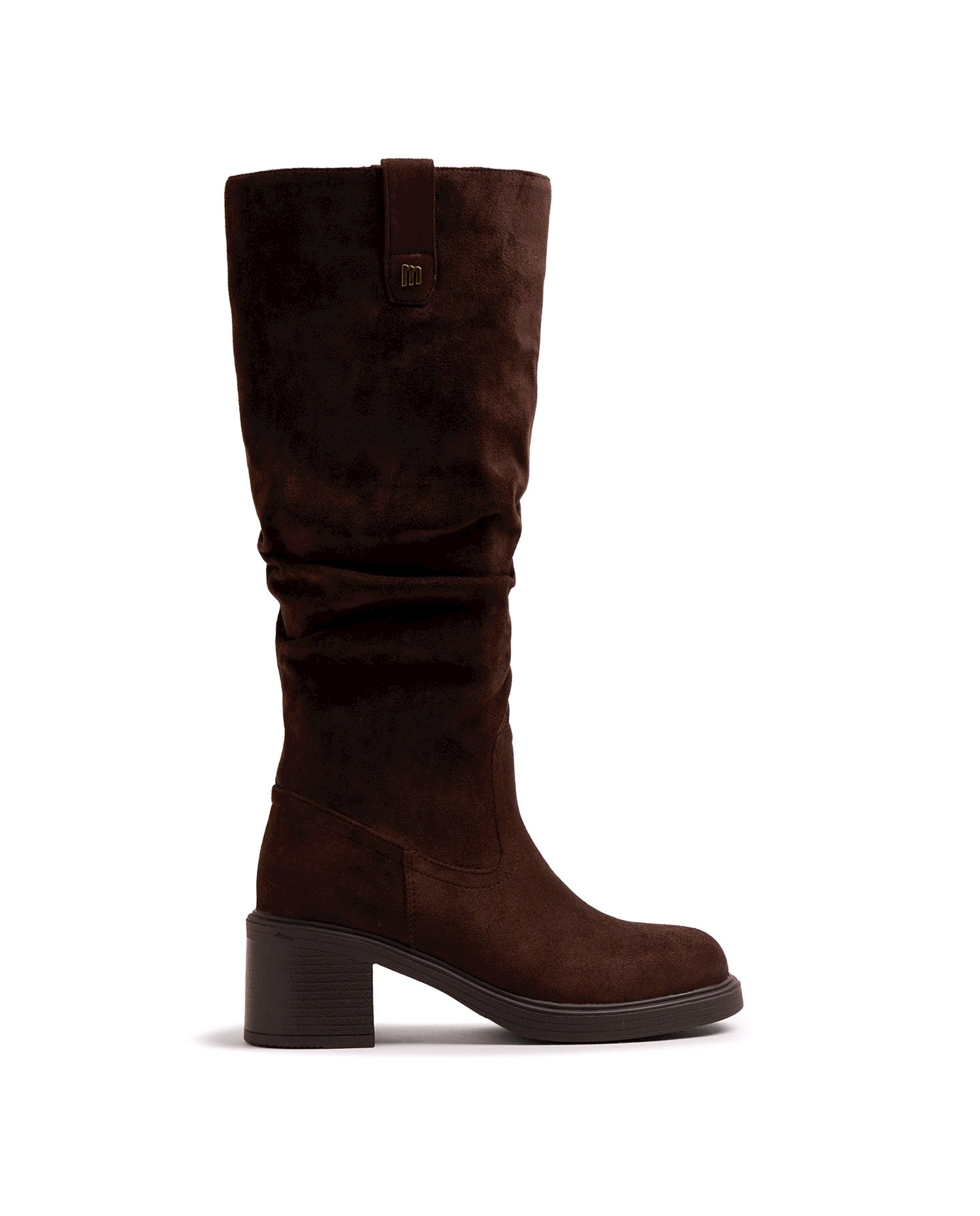 Botas básicas de mujer con tacón ancho - Mustang - Marrón oscuro Marrón oscuro-1