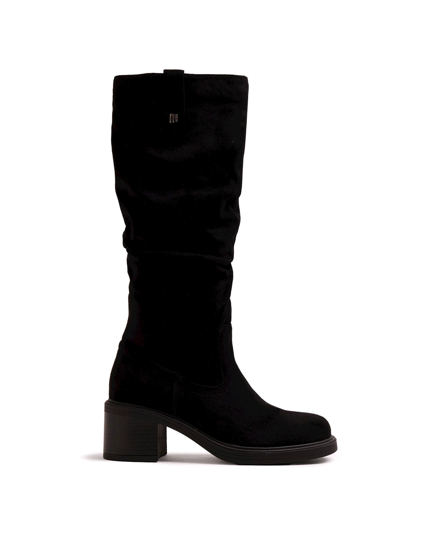 Botas básicas de mujer con tacón ancho - Mustang - Negro Negro-1