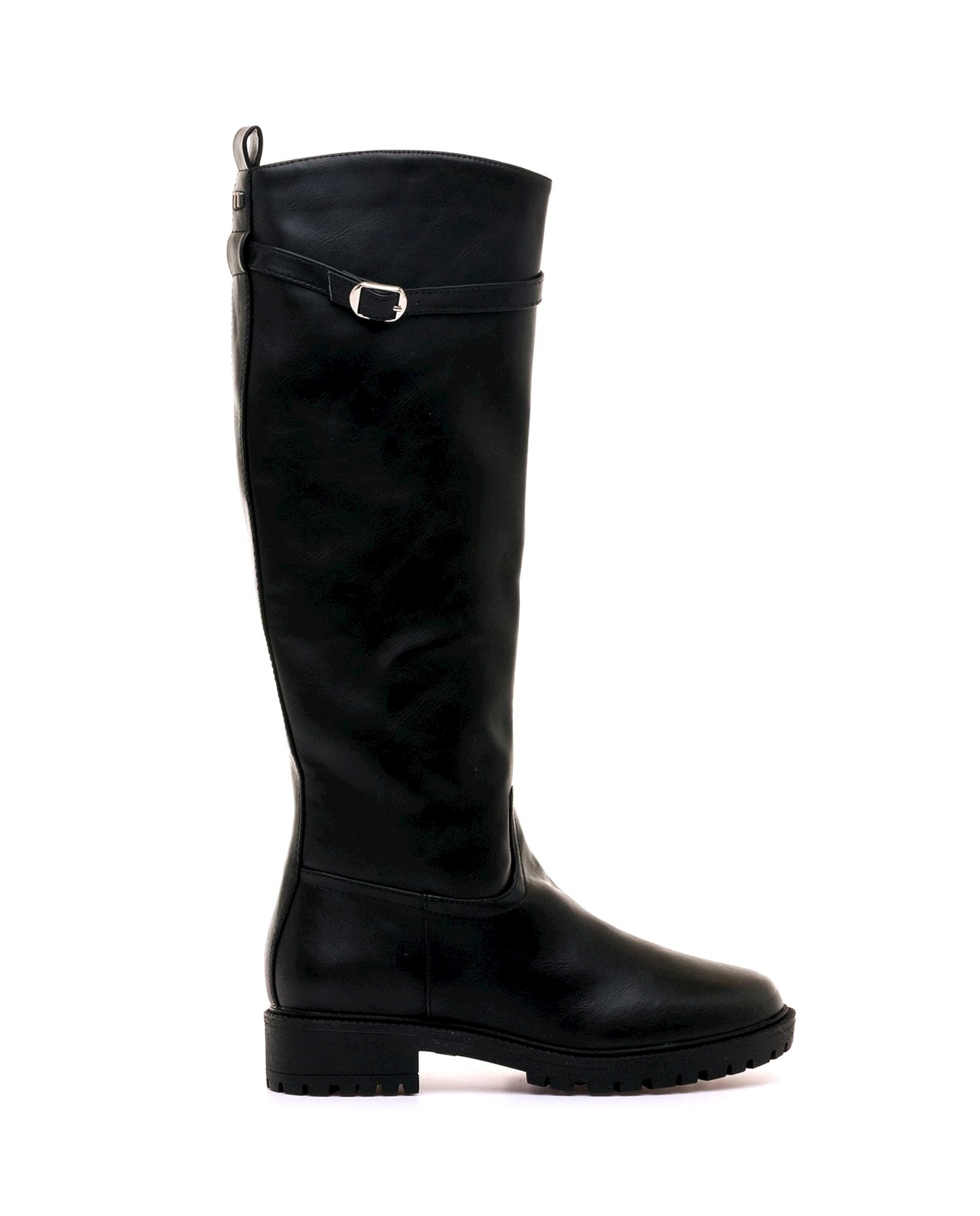Botas de montar para mujer con hebilla ajustable - Mustang - Negro Negro-1