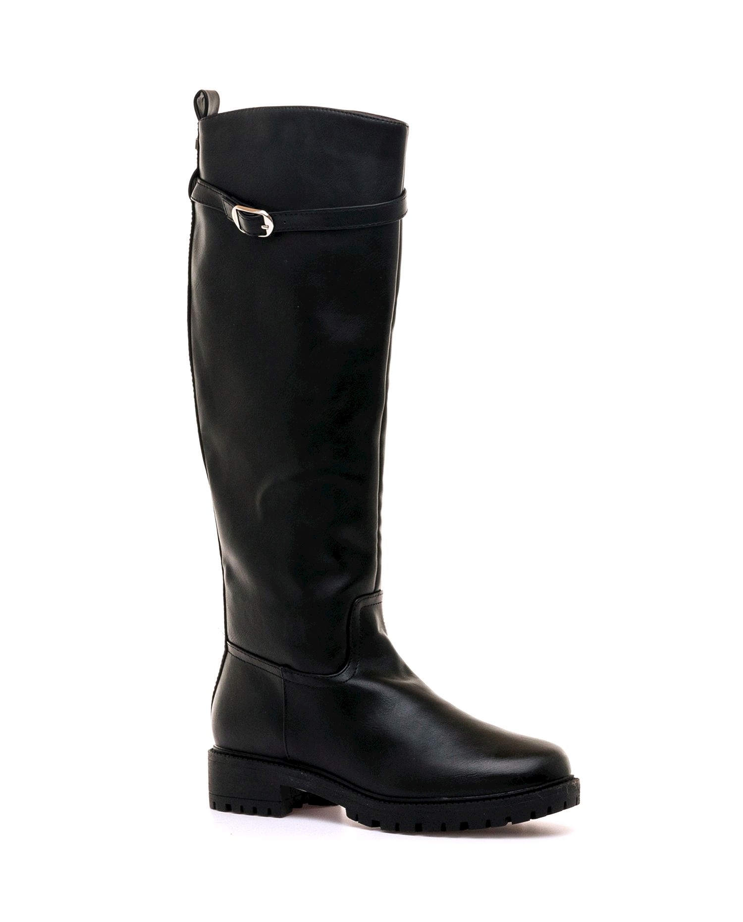 Botas de montar para mujer con hebilla ajustable - Mustang - Negro Negro-2
