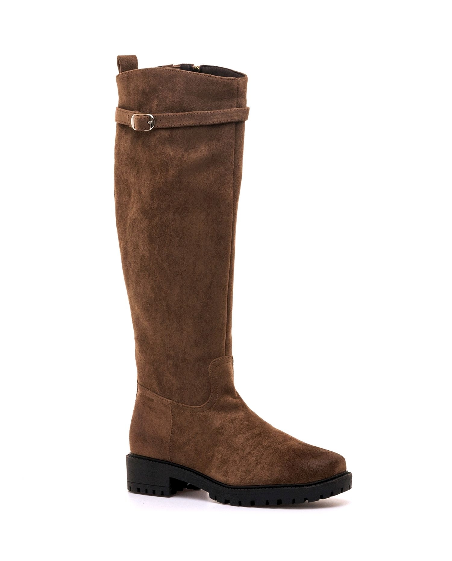 Botas de montar para mujer con hebilla ajustable - Mustang - Marrón Marrón-2