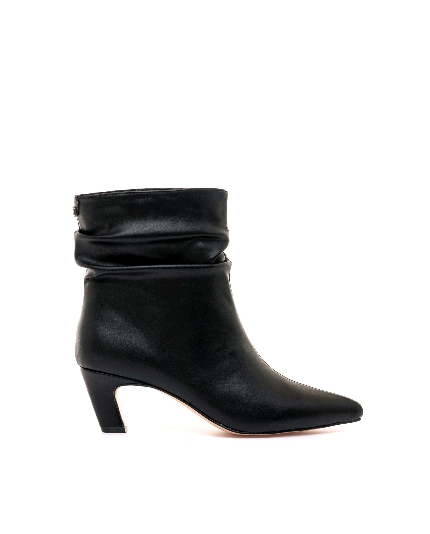 Botines de tacón de mujer con punta fina - Mustang - Negro Negro-1