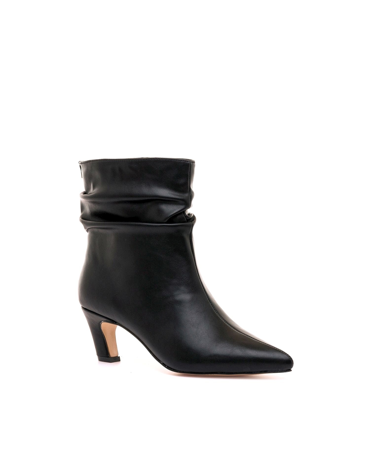 Botines de tacón de mujer con punta fina - Mustang - Negro Negro-3