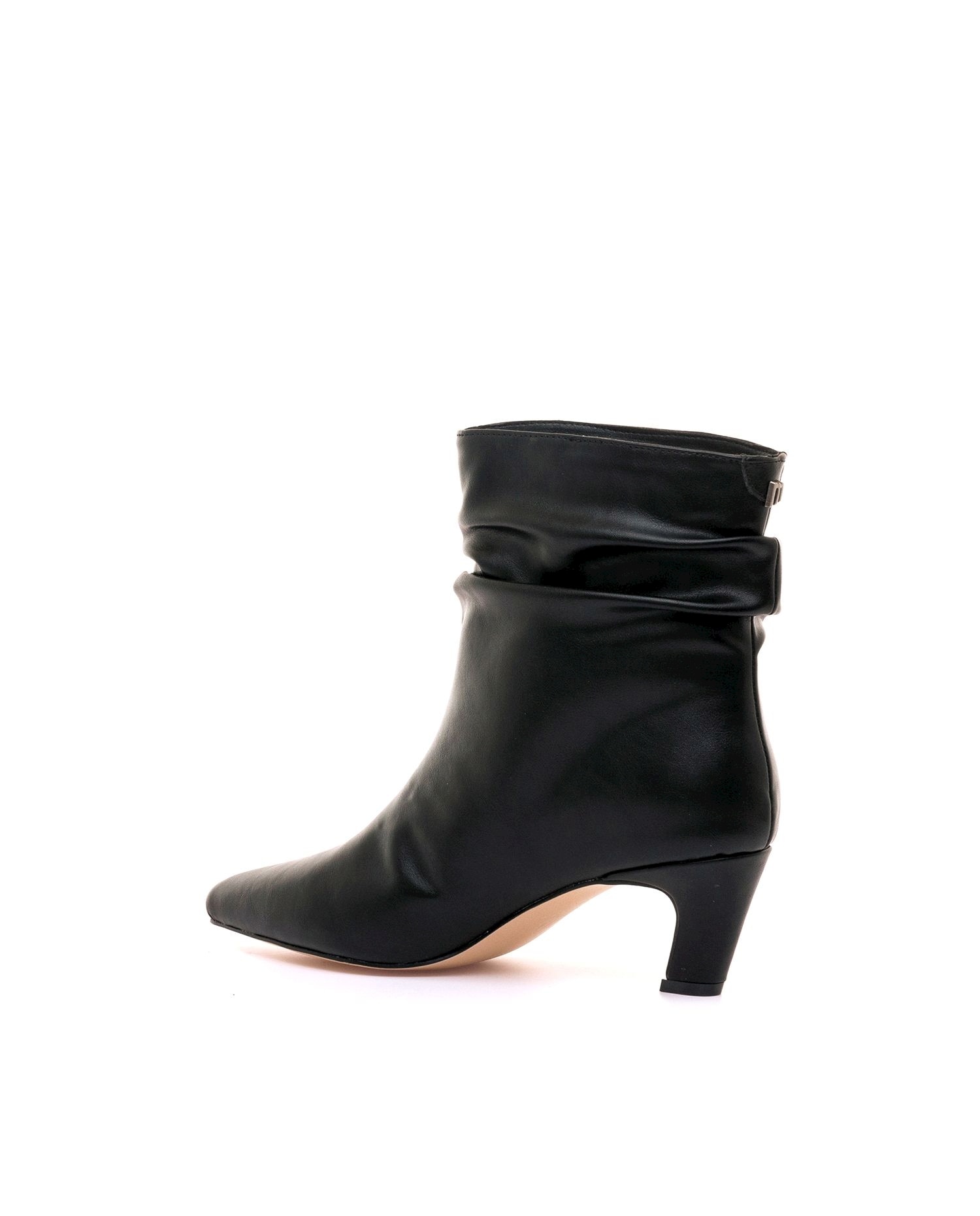 Botines de tacón de mujer con punta fina - Mustang - Negro Negro-4