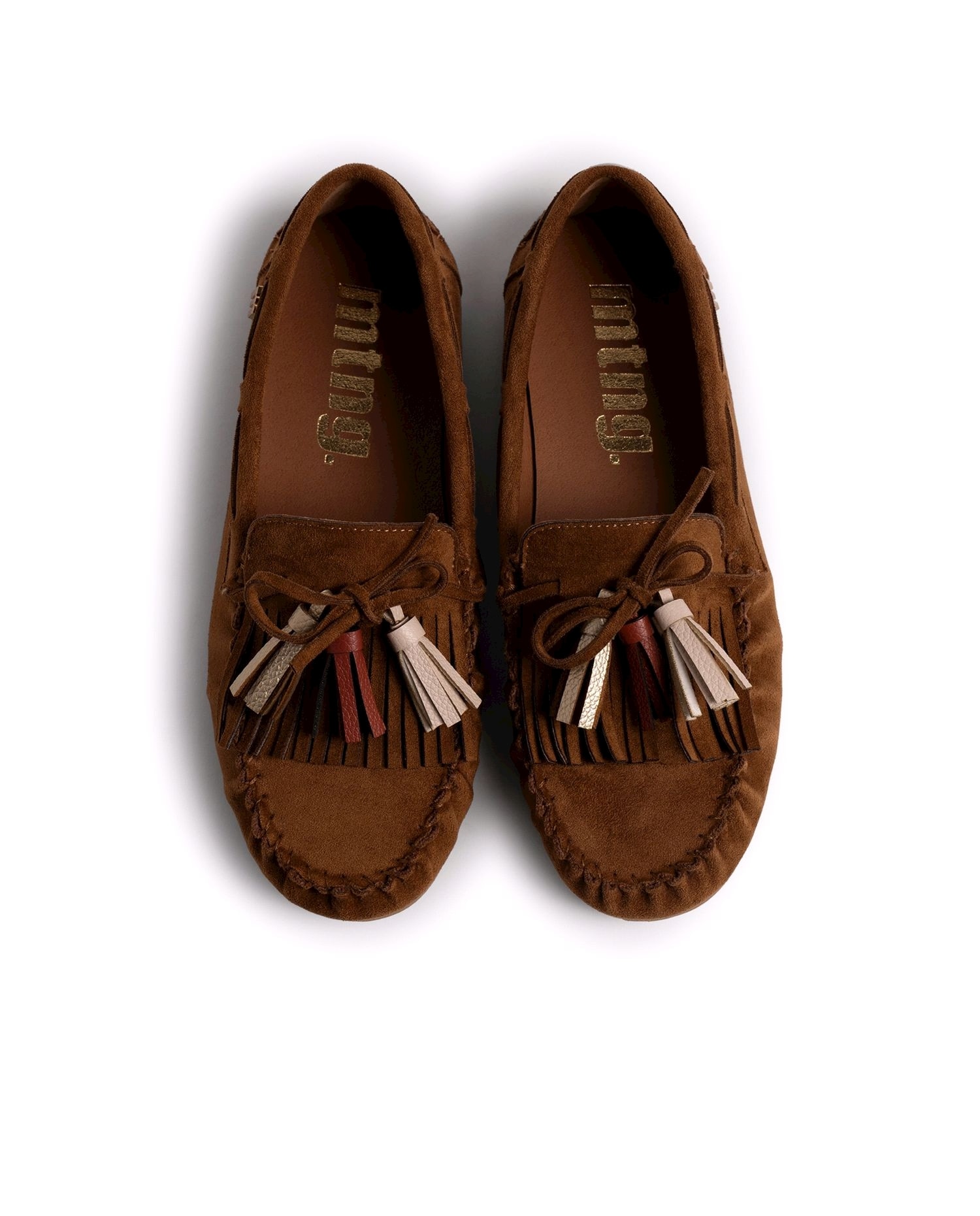 Mocasines de mujer con piso barefoot - Mustang - Cuero Cuero-3
