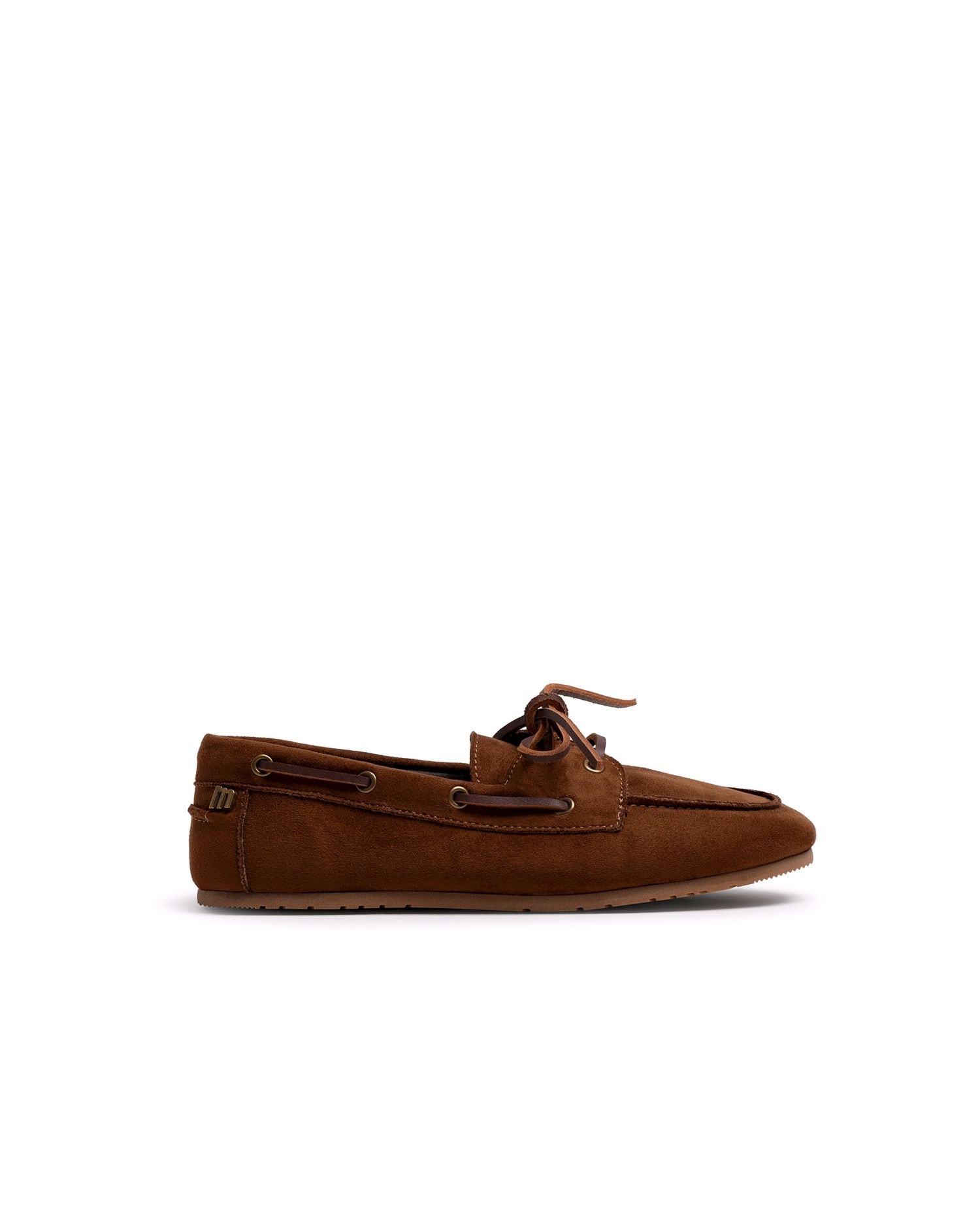 Zapatos de cordones de mujer en piel estilo náutico - Mustang - Camel Camel-1