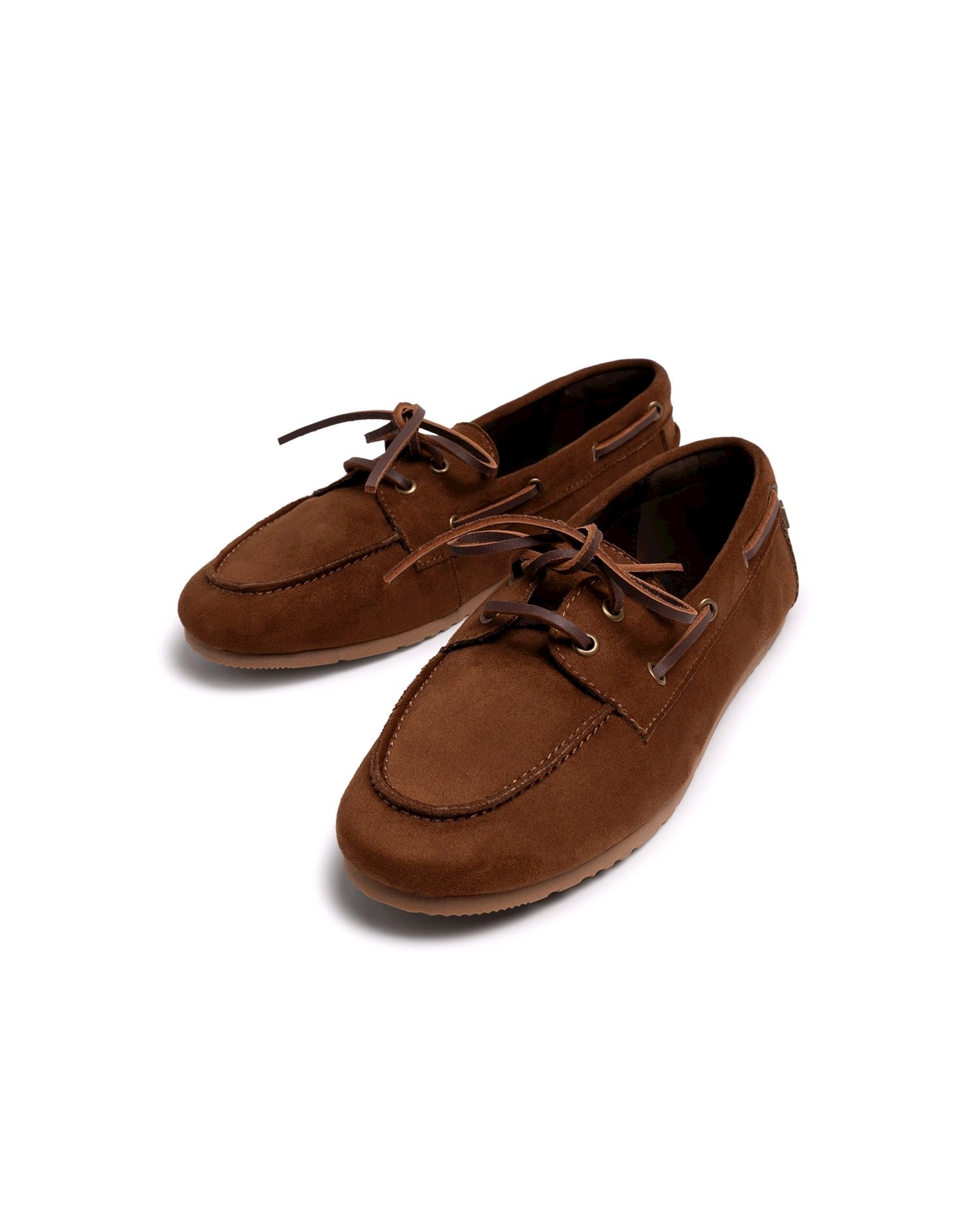 Zapatos de cordones de mujer en piel estilo náutico - Mustang - Camel Camel-6