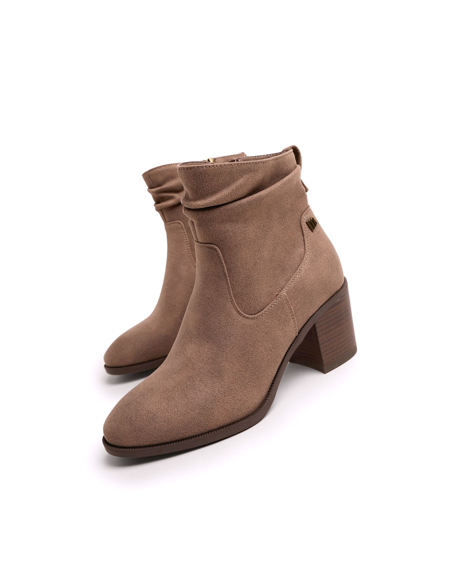 Imagen 4 de Botines básicos para mujer con caña arrugada - Topo Topo