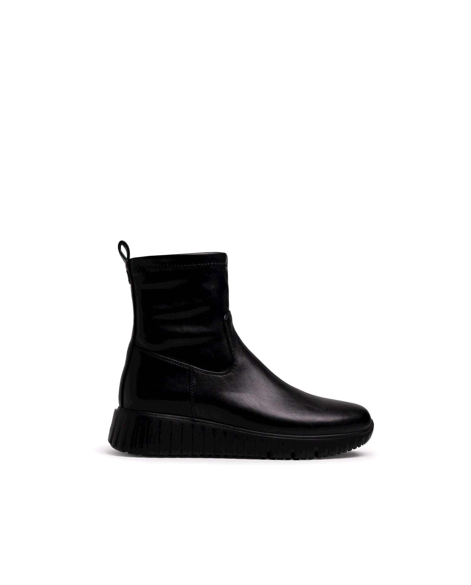 Botines básicos de mujer con piso de cuña - Mustang - Negro Negro-1