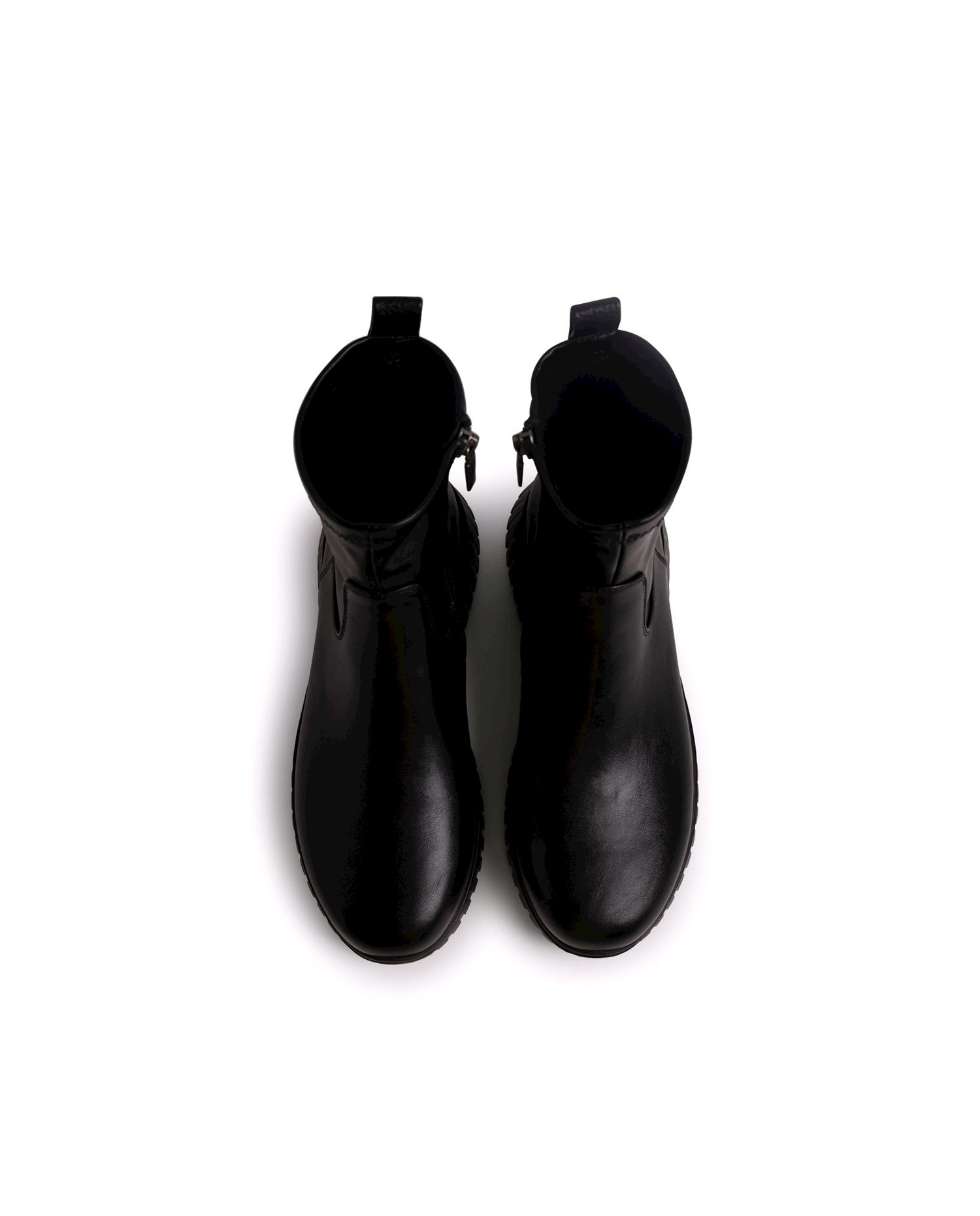 Botines básicos de mujer con piso de cuña - Mustang - Negro Negro-3