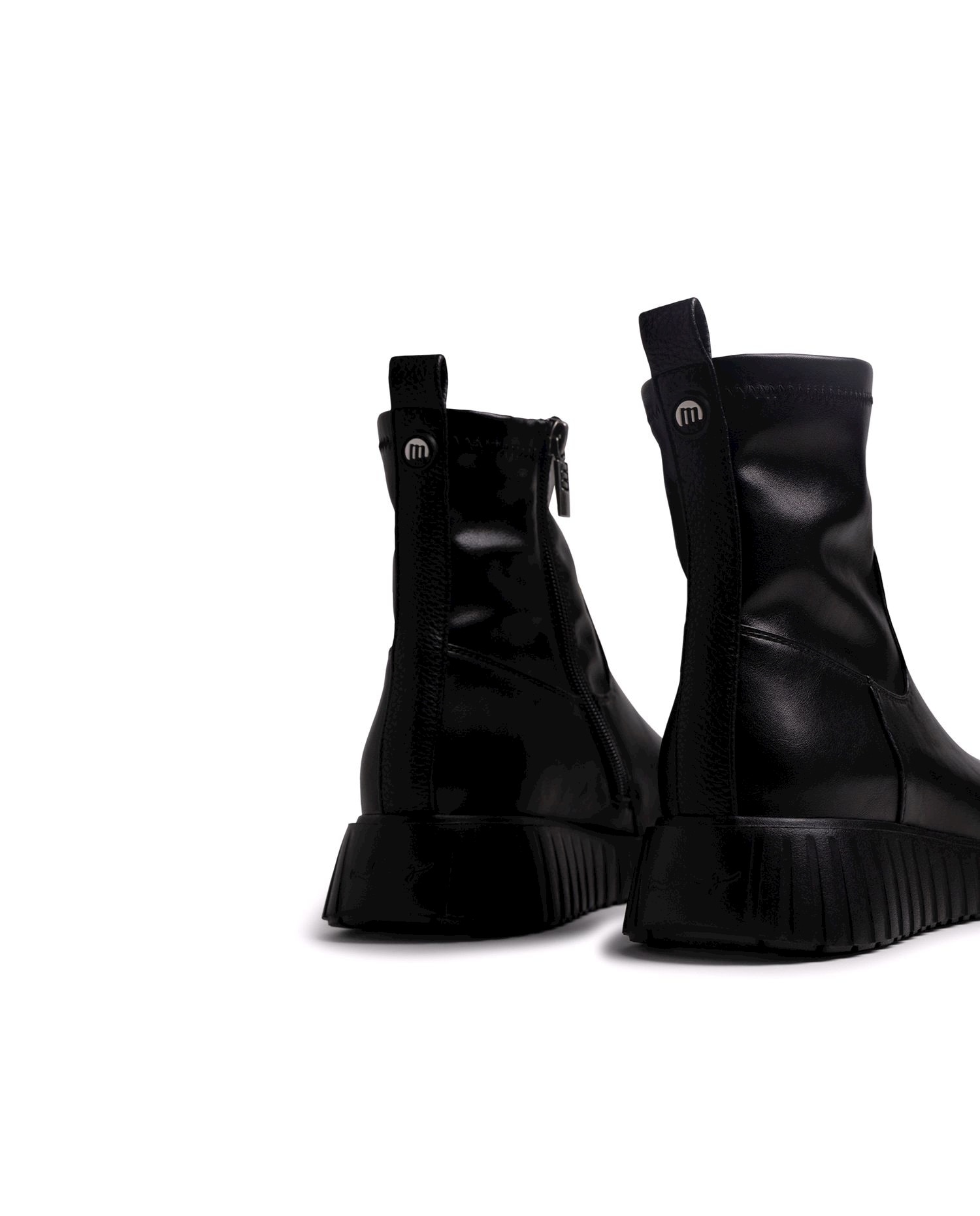 Botines básicos de mujer con piso de cuña - Mustang - Negro Negro-6
