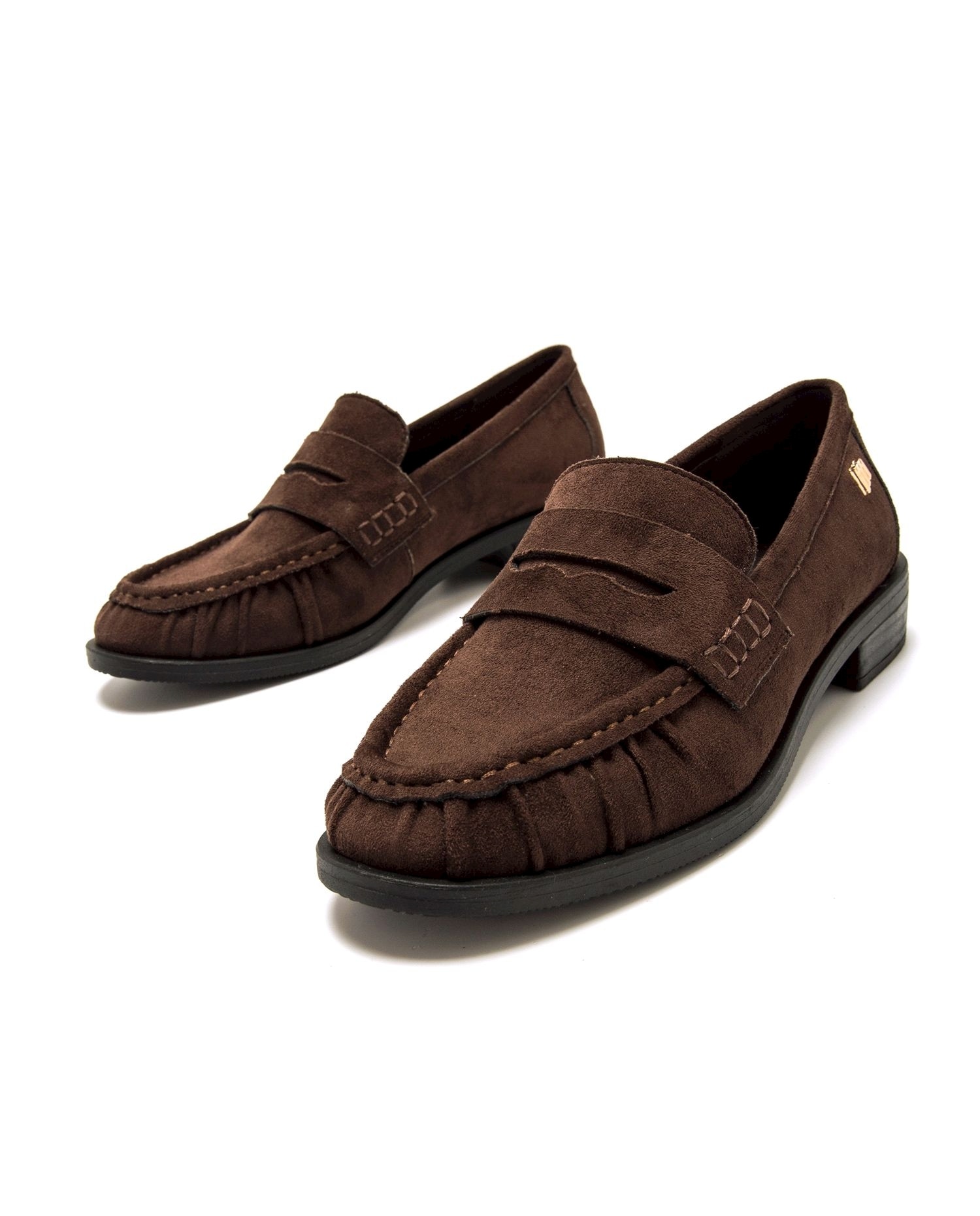 Mocasines planos de mujer - Mustang - Marrón Marrón-4