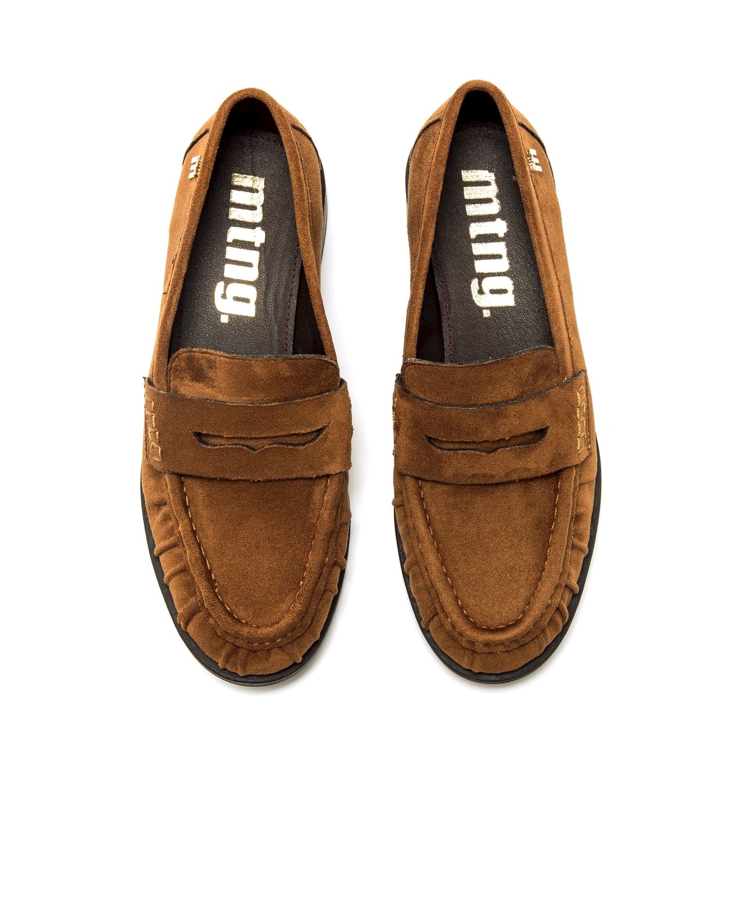 Mocasines planos de mujer - Mustang - Marrón claro Marrón claro-3