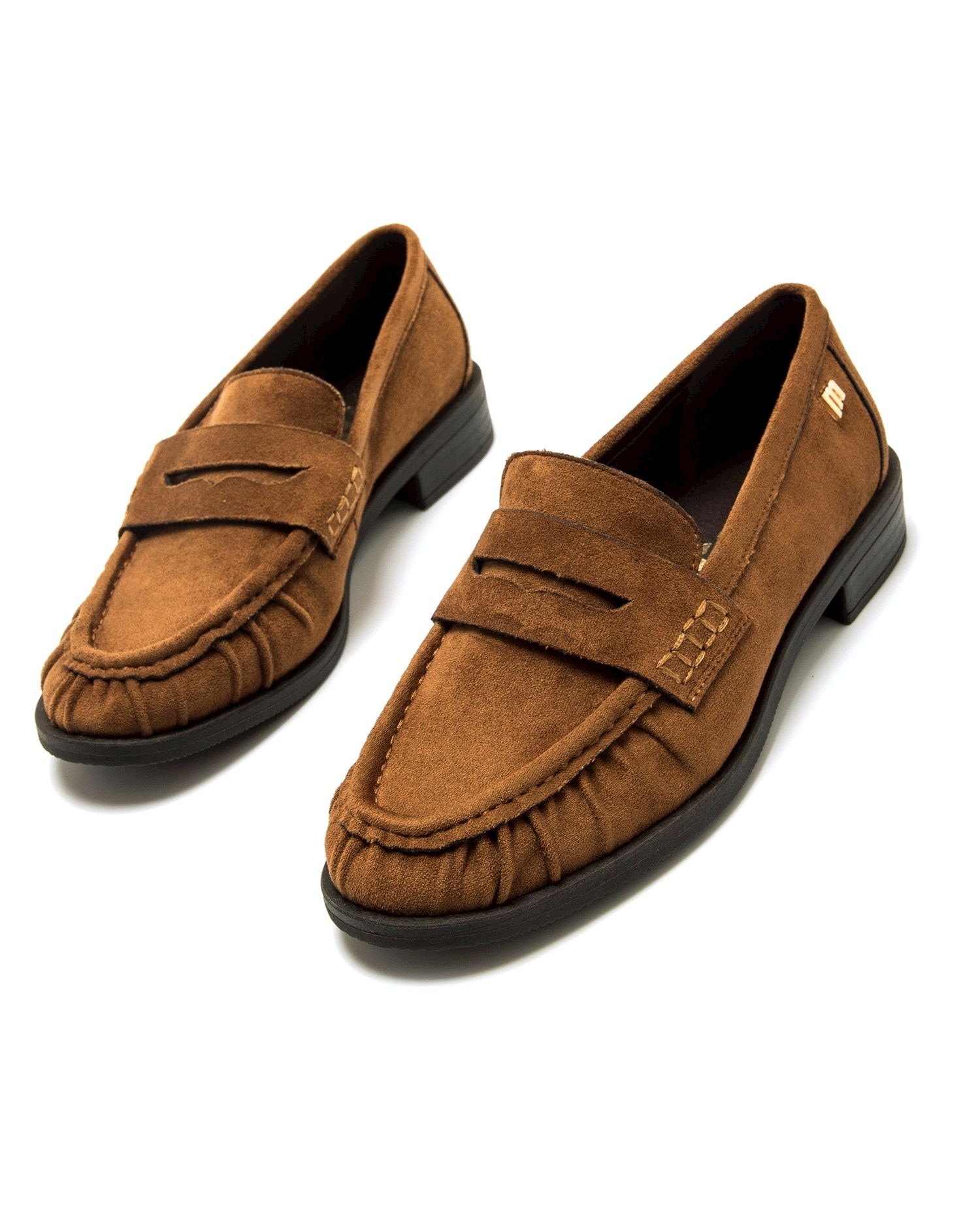 Mocasines planos de mujer - Mustang - Marrón claro Marrón claro-4