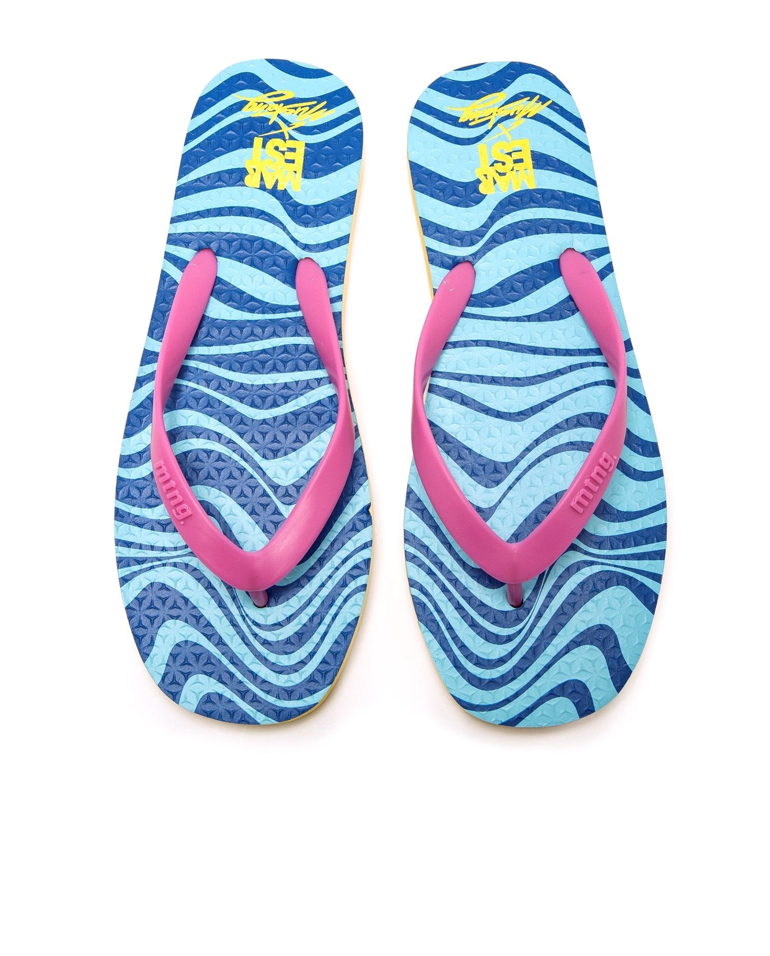 Chanclas de dedo de mujer con piso estampado - Mustang - Rosa Rosa-3