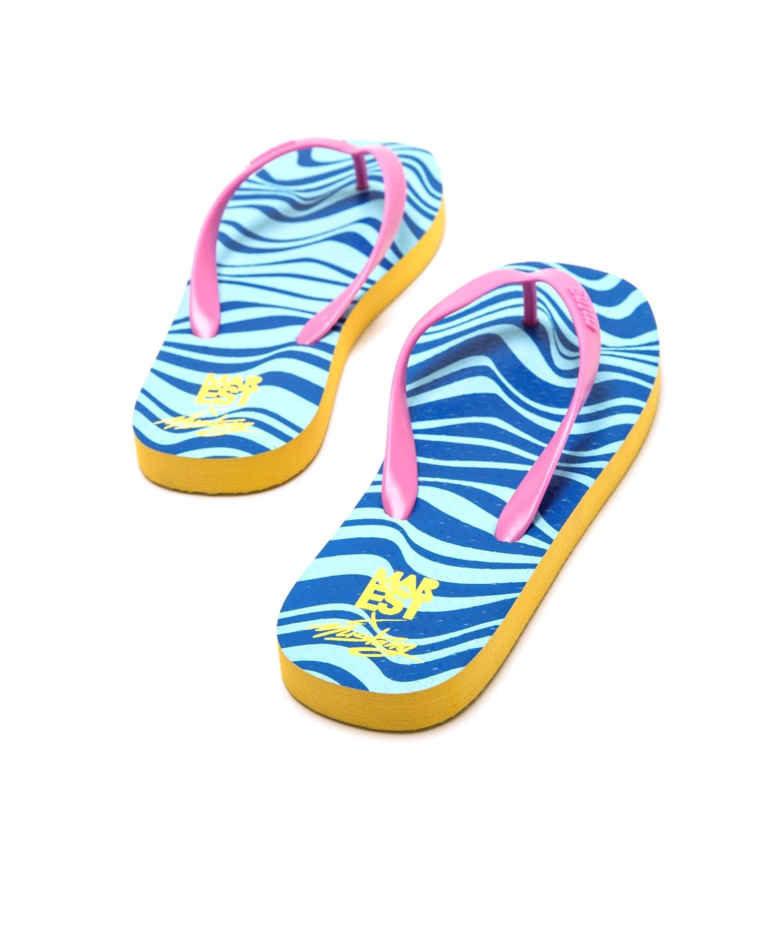 Chanclas de dedo de mujer con piso estampado - Mustang - Rosa Rosa-2