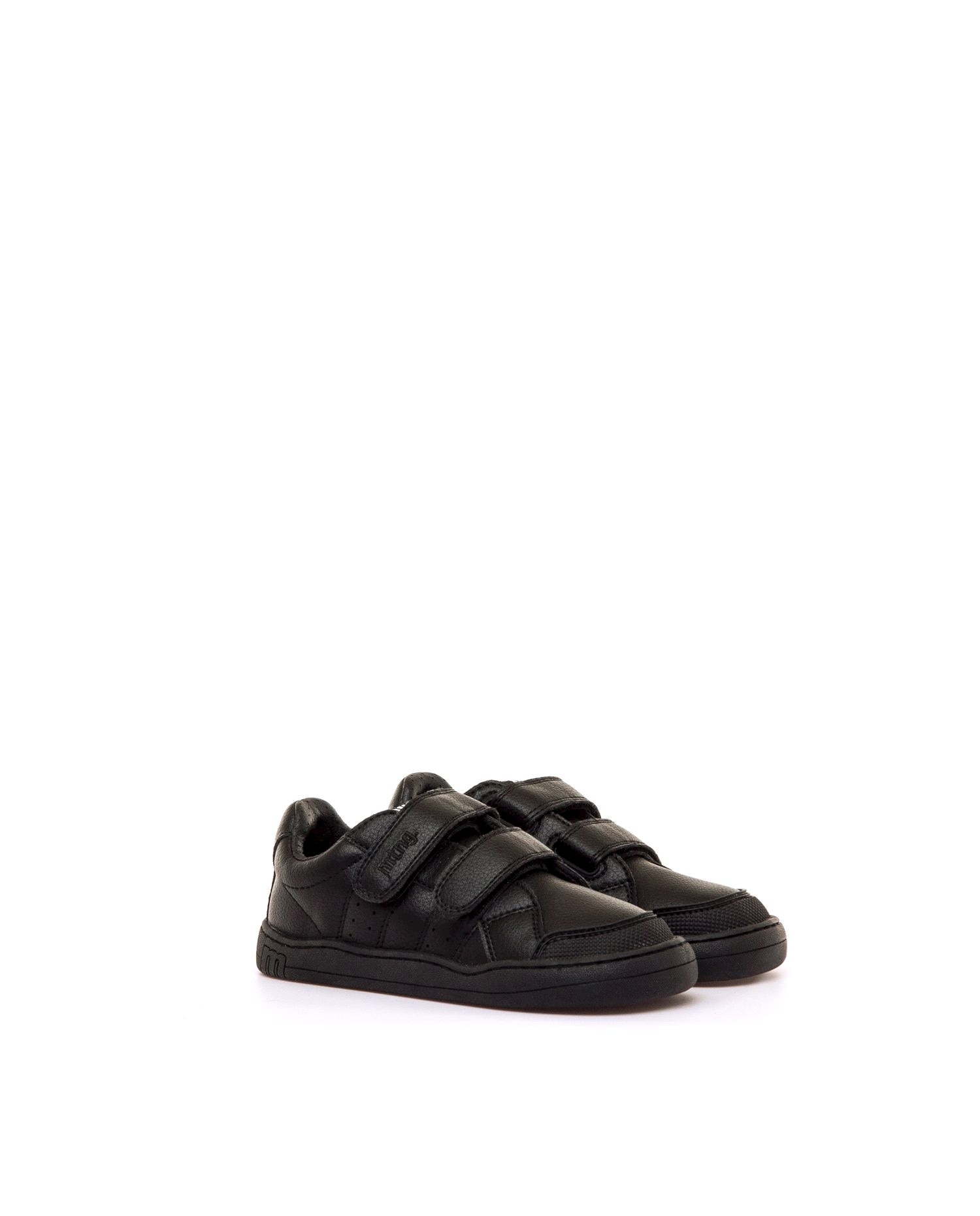Zapatilla deportiva de niños estilo colegial con piso barefoot - Mustang - Negro Negro-4