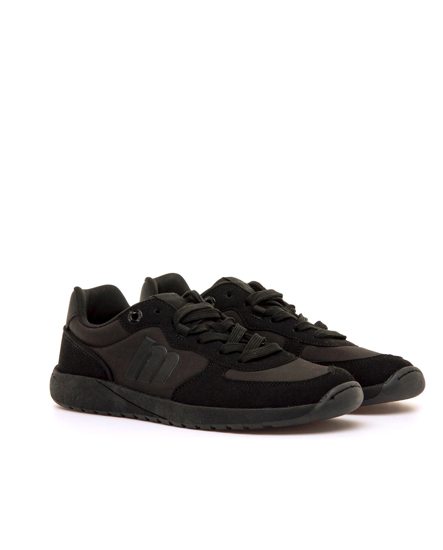 Zapatillas de piel para mujer line Free - Mustang - Negro mate Negro mate-4