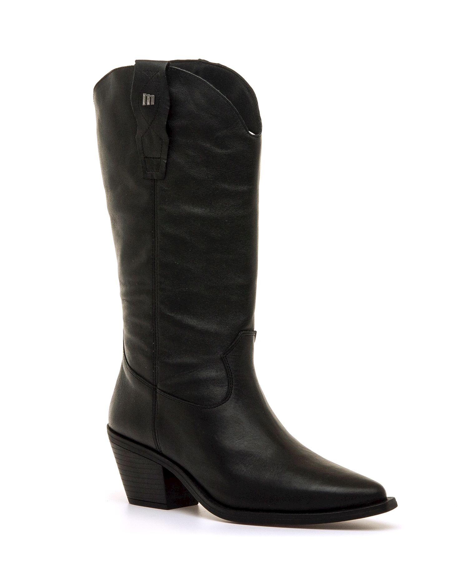 Botas de estilo cowboy para mujer en piel - Mustang - Negro Negro-2