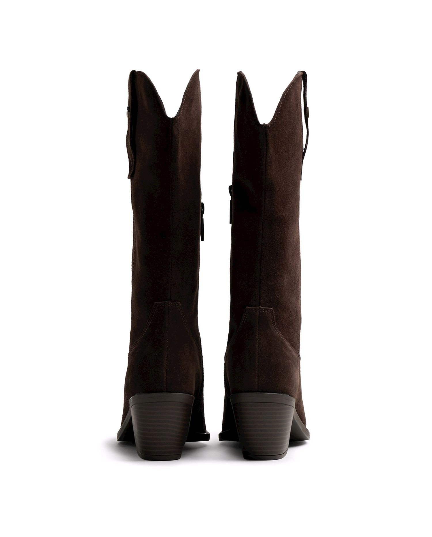 Botas de estilo cowboy para mujer en piel - Mustang - Marrón oscuro Marrón oscuro-2