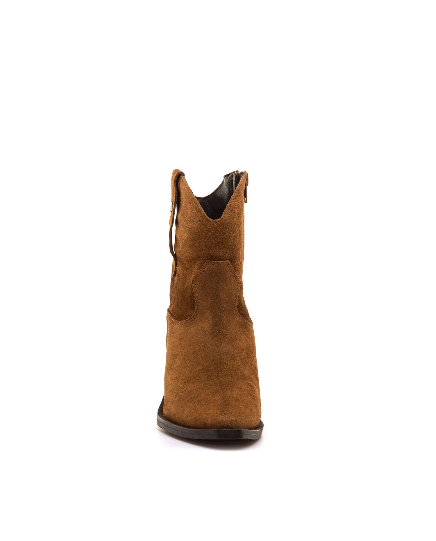 Botines estilo cowboy para mujer en piel - Mustang - Avellana Avellana-2