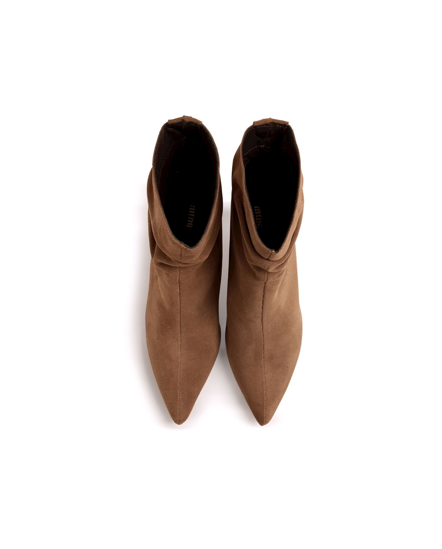Botines básicos para mujer en piel de serraje - Mustang - Natural Natural-3
