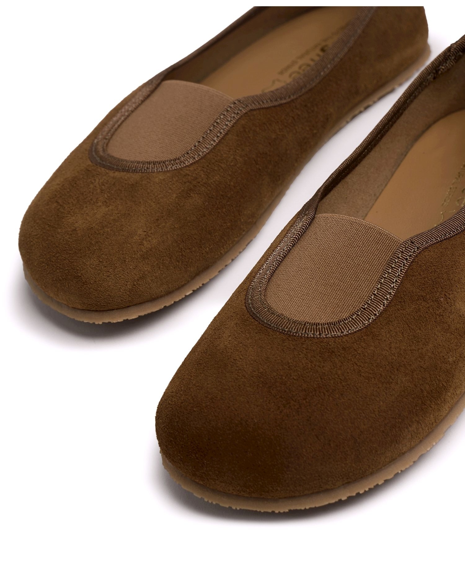 Zapatos planos estilo merceditas de mujer en piel con piso barefoot - Mustang - Marrón Marrón-5
