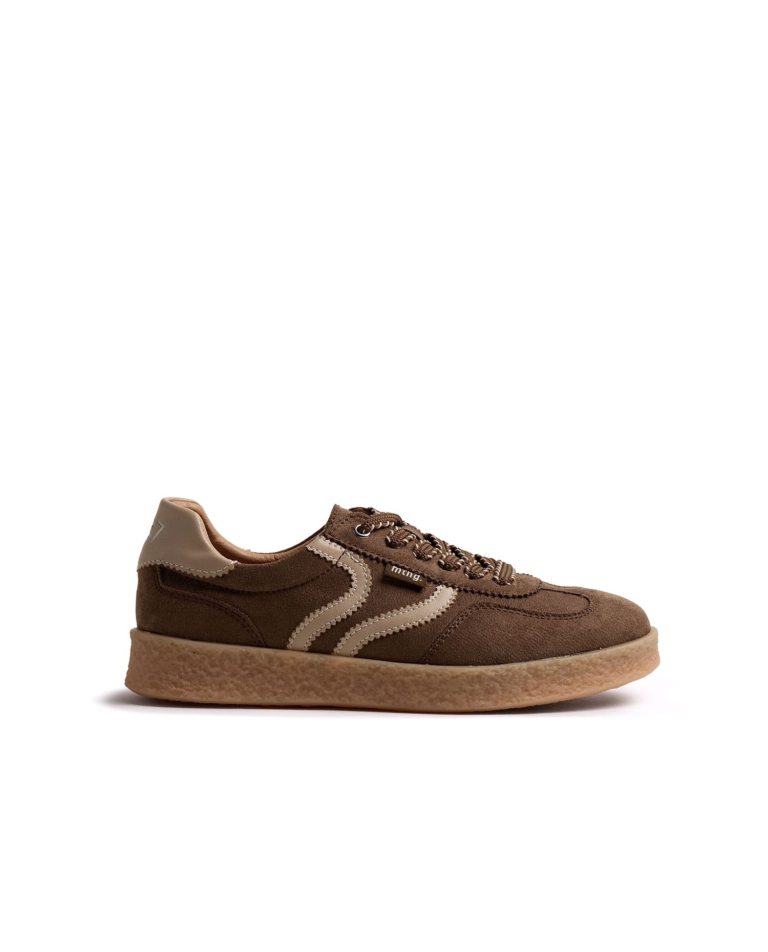 Zapatillas deportivas de mujer estilo bamba - Mustang - Marrón Marrón-1