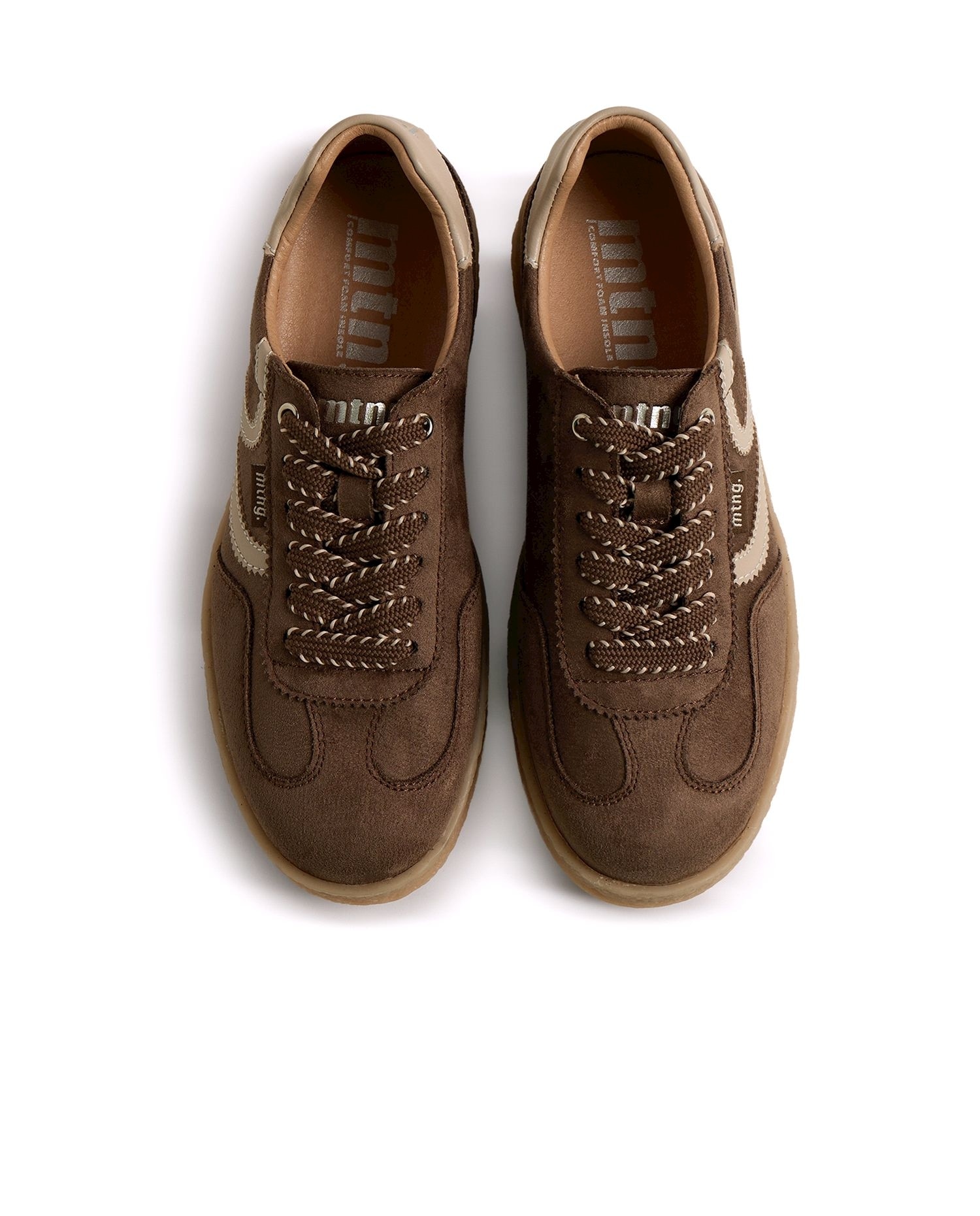 Zapatillas deportivas de mujer estilo bamba - Mustang - Marrón Marrón-3