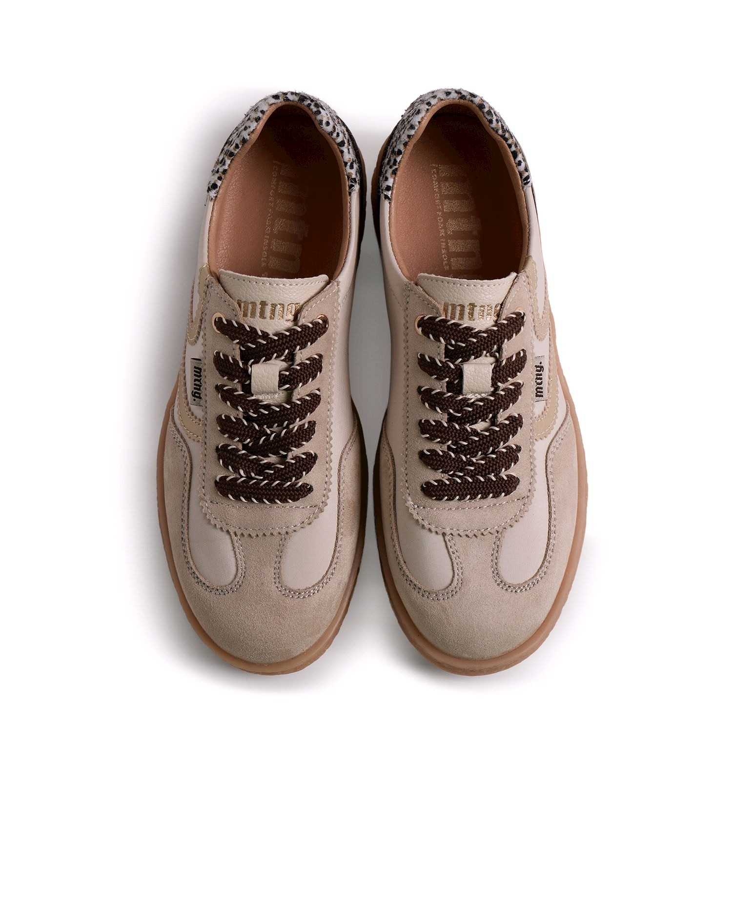 Zapatillas deportivas de mujer estilo bamba - Mustang - Natural Natural-3