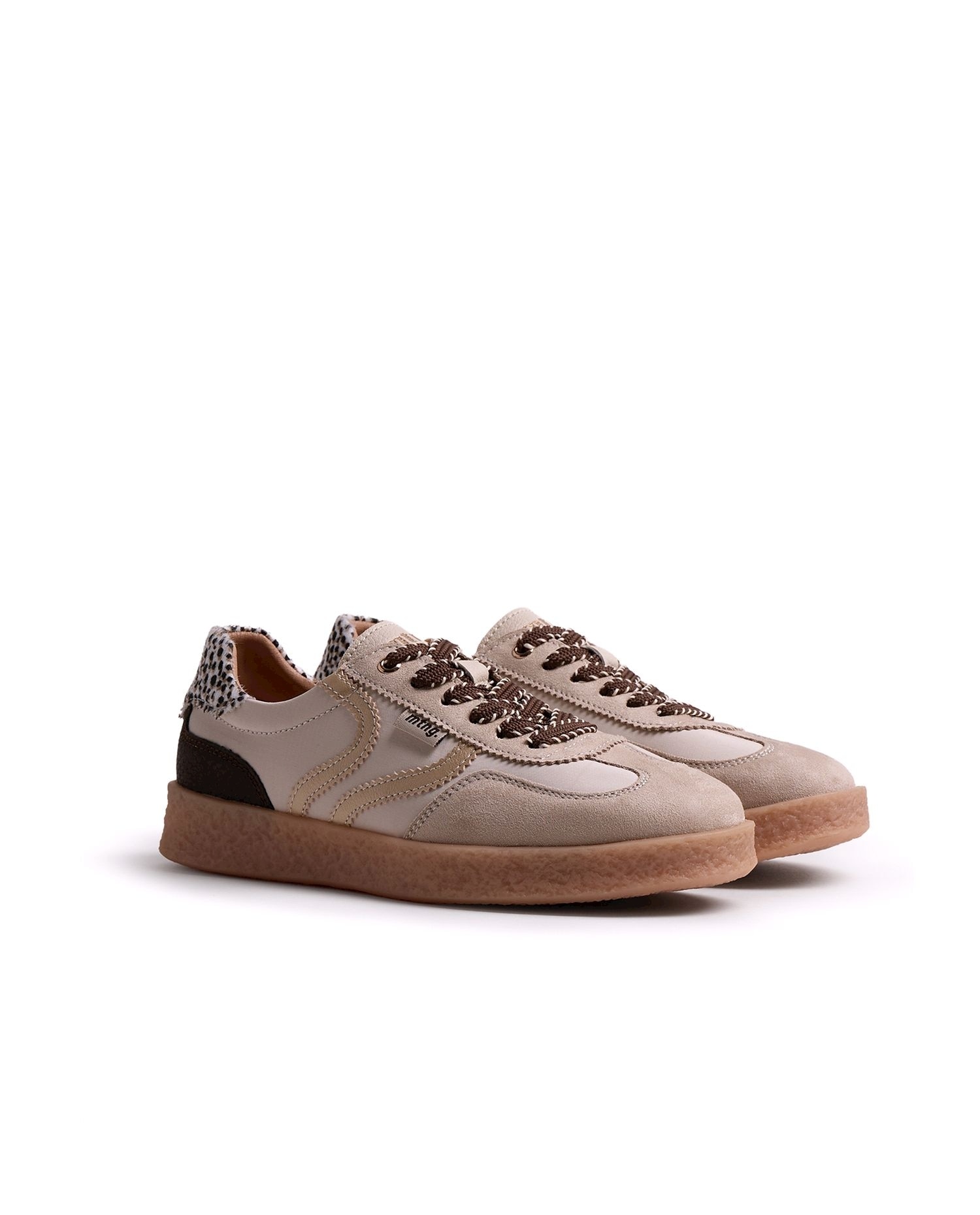 Zapatillas deportivas de mujer estilo bamba - Mustang - Natural Natural-5