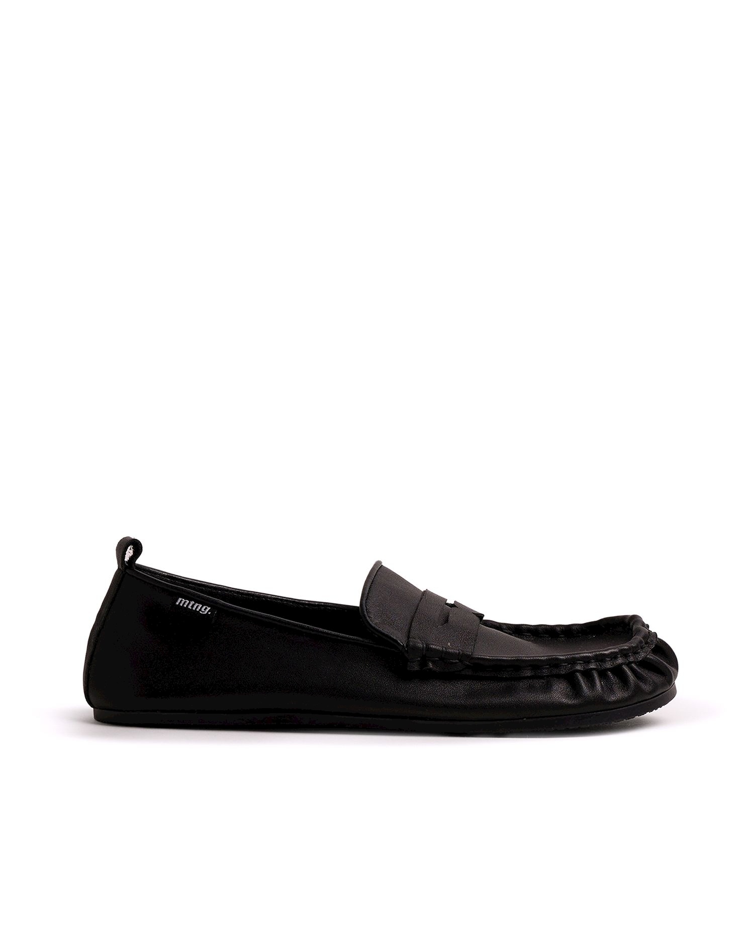 Imagen 1 de Mocasines de piel para mujer con piso barefoot Negro
