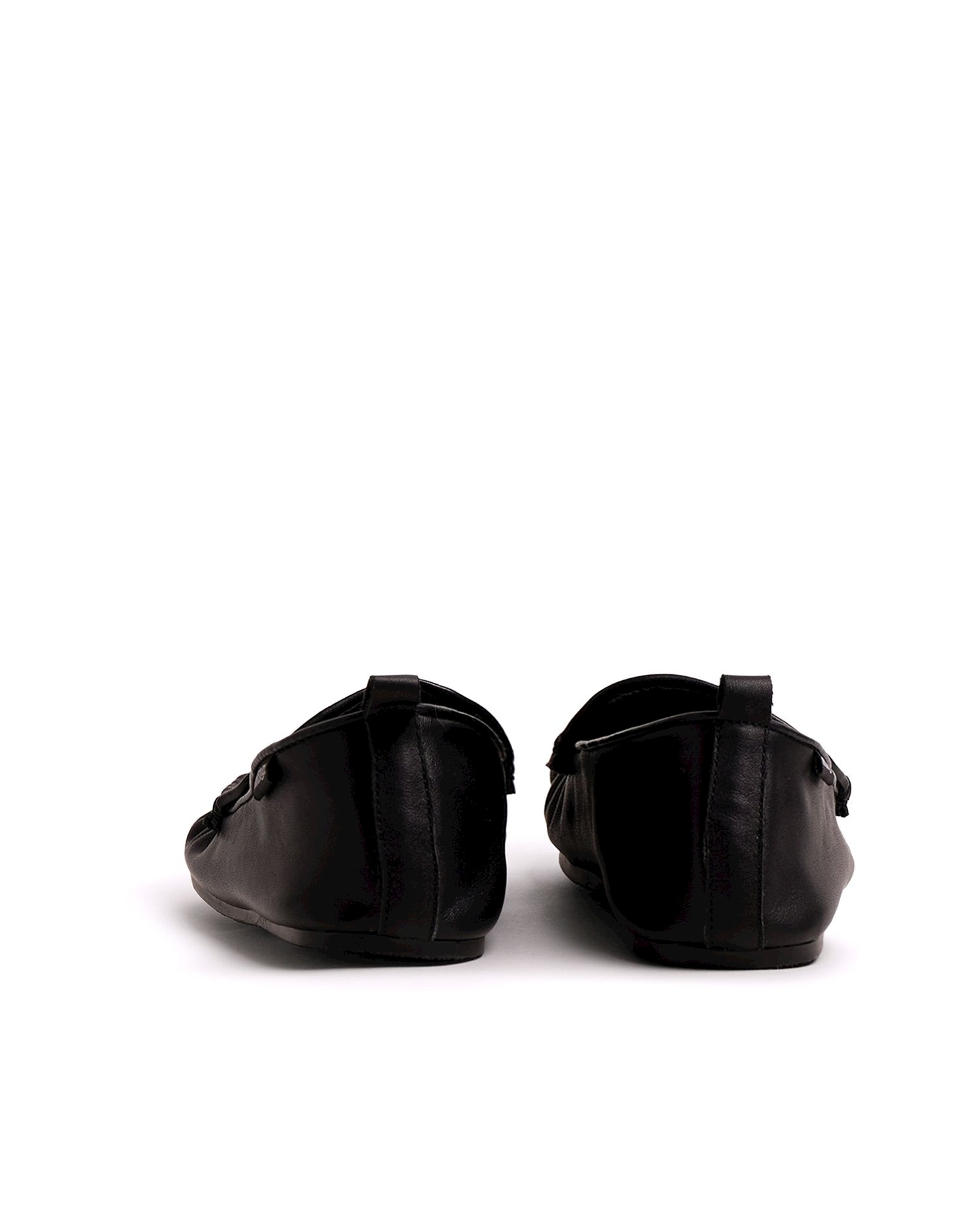 Imagen 5 de Mocasines de piel para mujer con piso barefoot - Mustang - Negro Negro