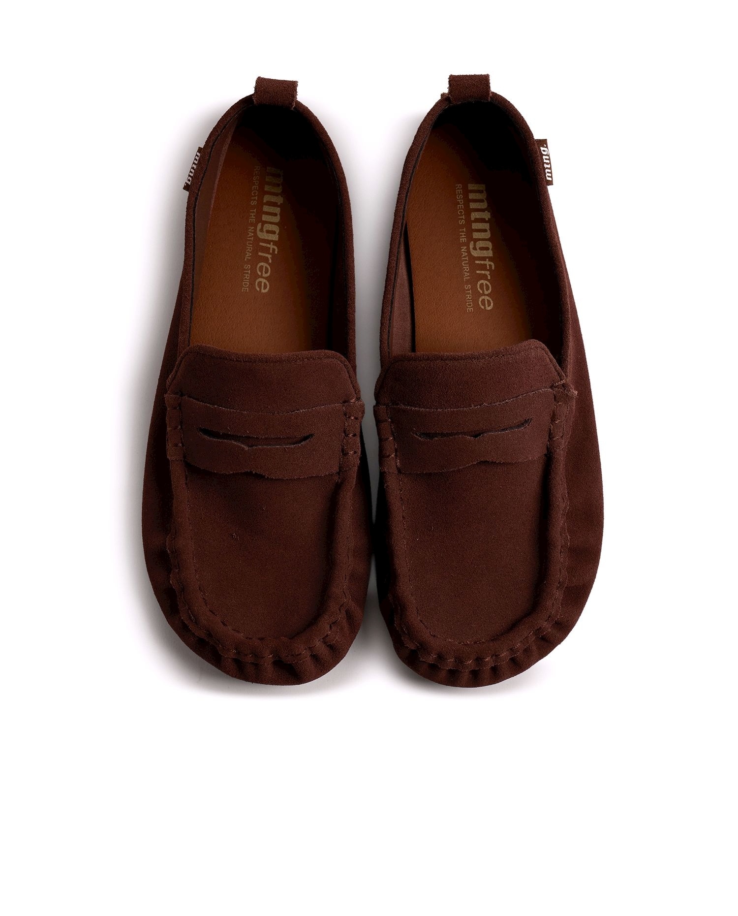 Imagen 2 de Mocasines de piel para mujer con piso barefoot - Mustang - Marrón Marrón