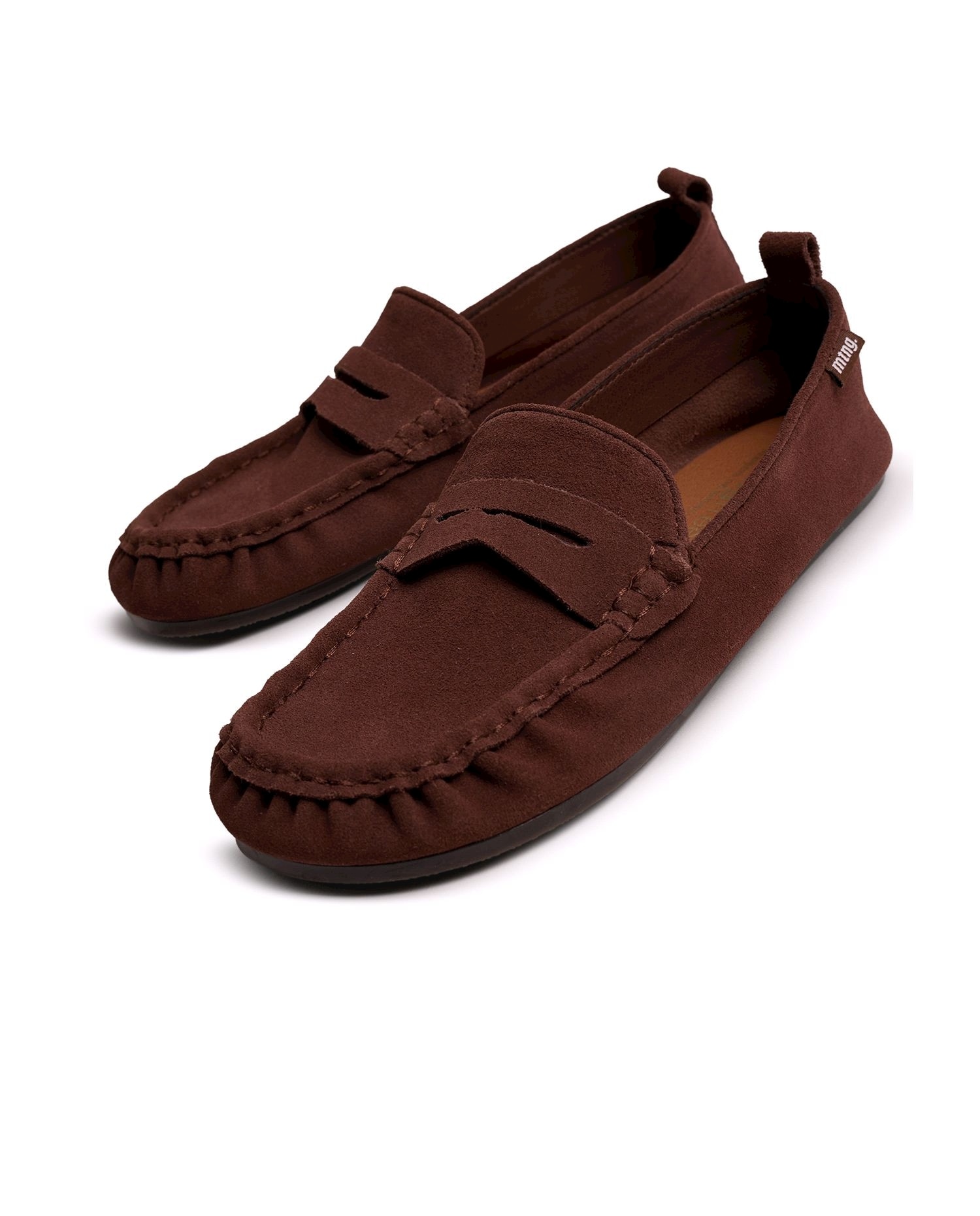 Imagen 5 de Mocasines de piel para mujer con piso barefoot - Mustang - Marrón Marrón