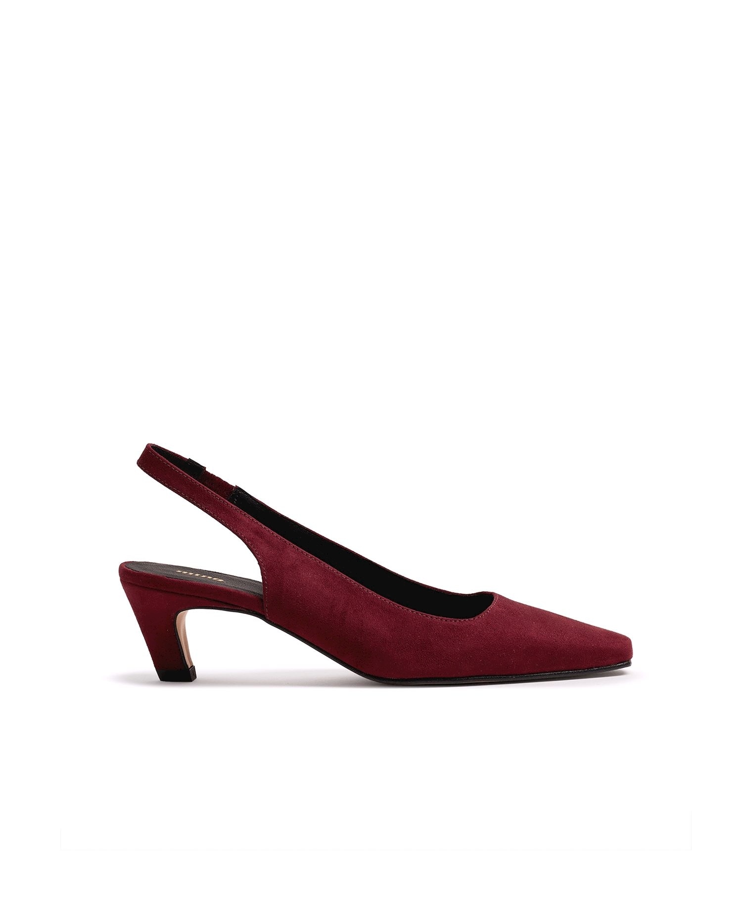 Zapatos de salón de mujer estilo destalonado - Mustang - Rojo Rojo-1