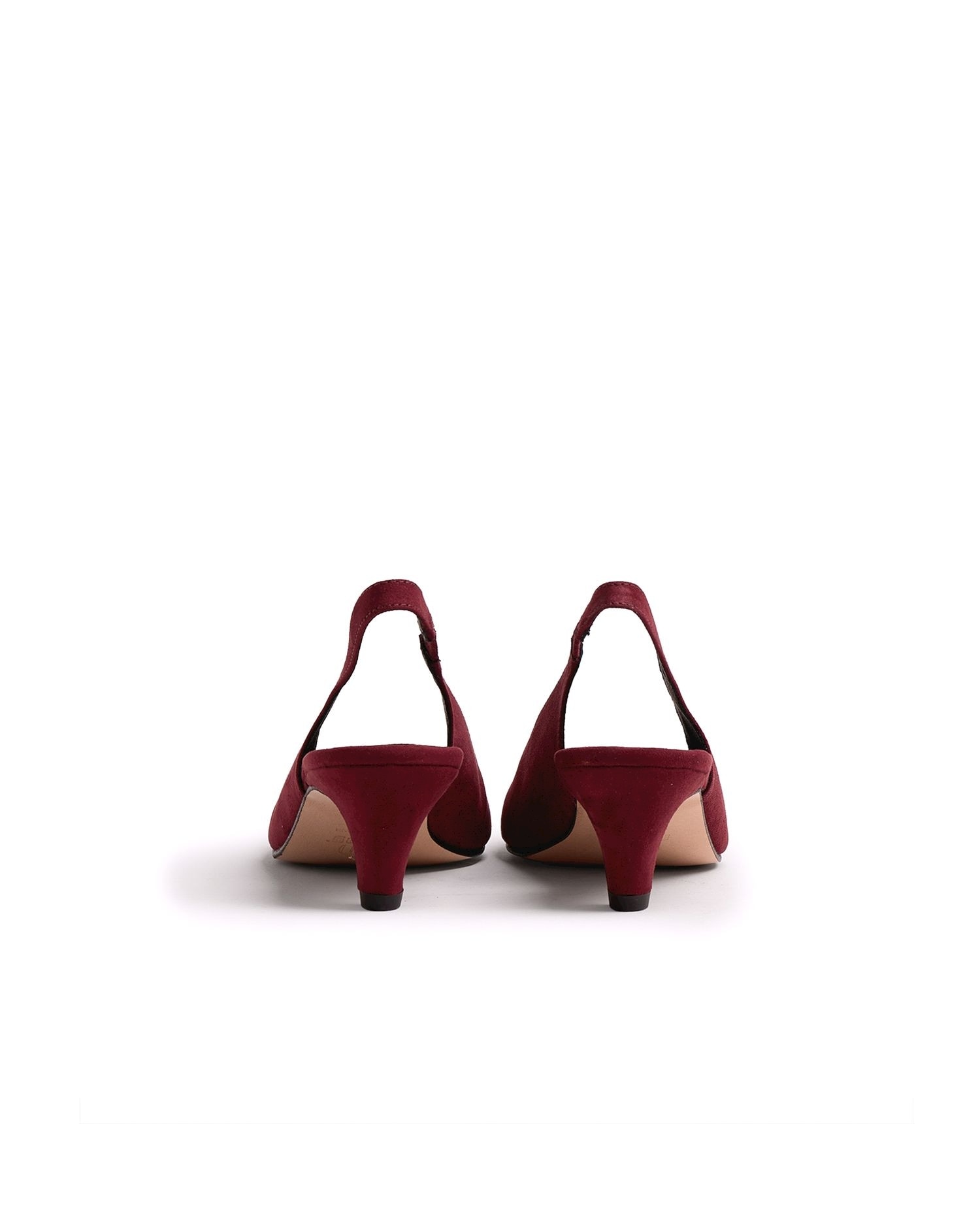 Zapatos de salón de mujer estilo destalonado - Mustang - Rojo Rojo-2