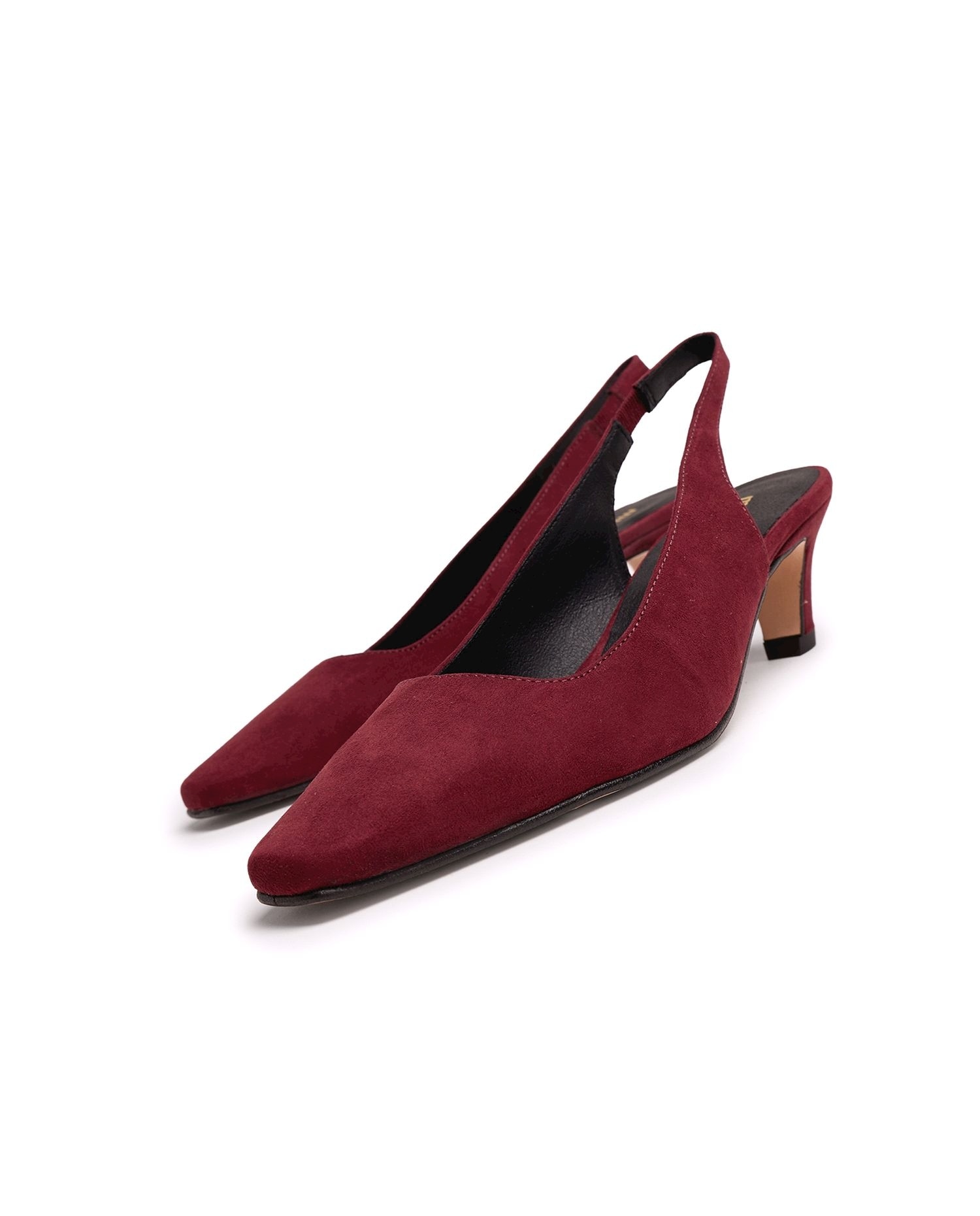 Zapatos de salón de mujer estilo destalonado - Mustang - Rojo Rojo-4