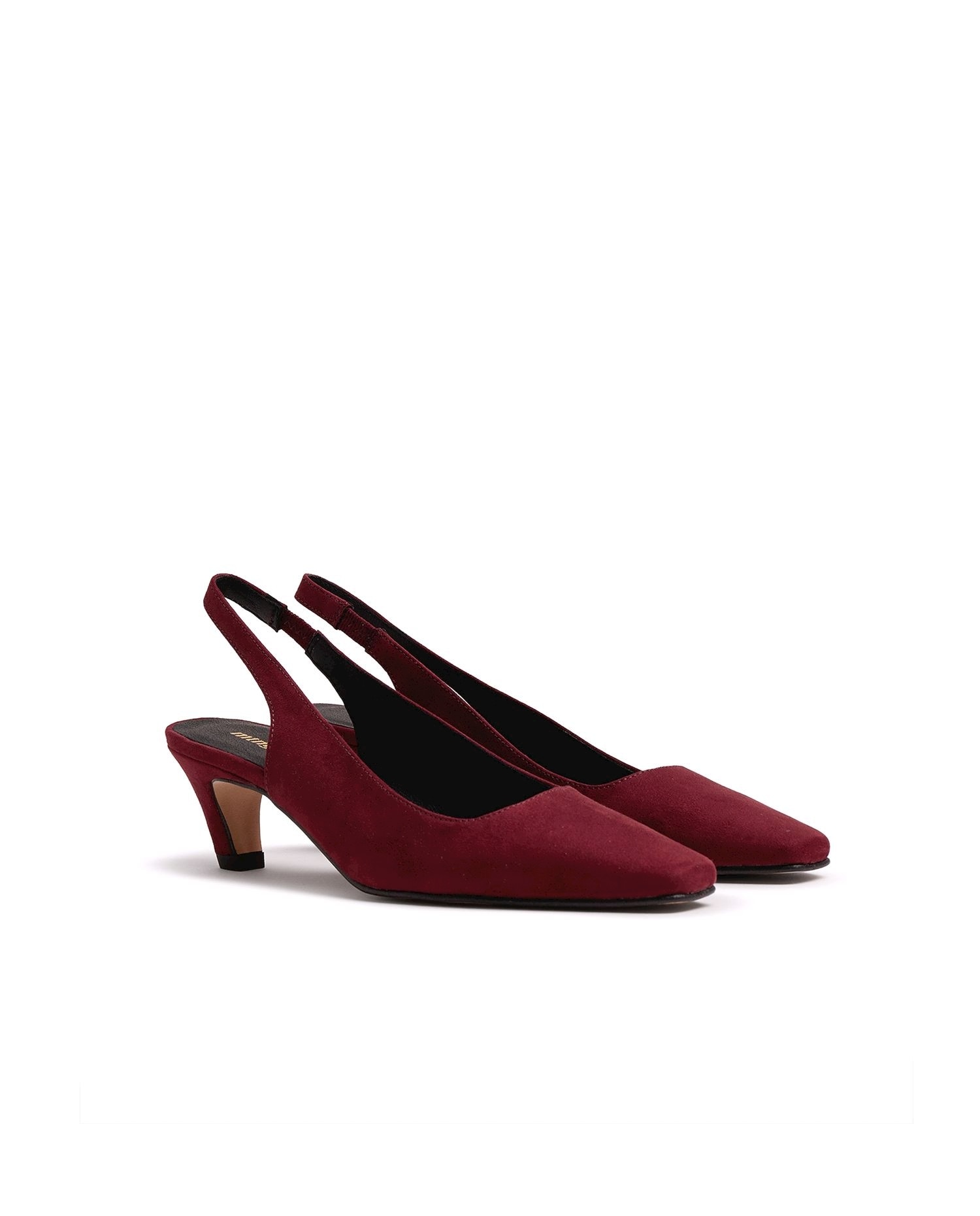 Zapatos de salón de mujer estilo destalonado - Mustang - Rojo Rojo-5