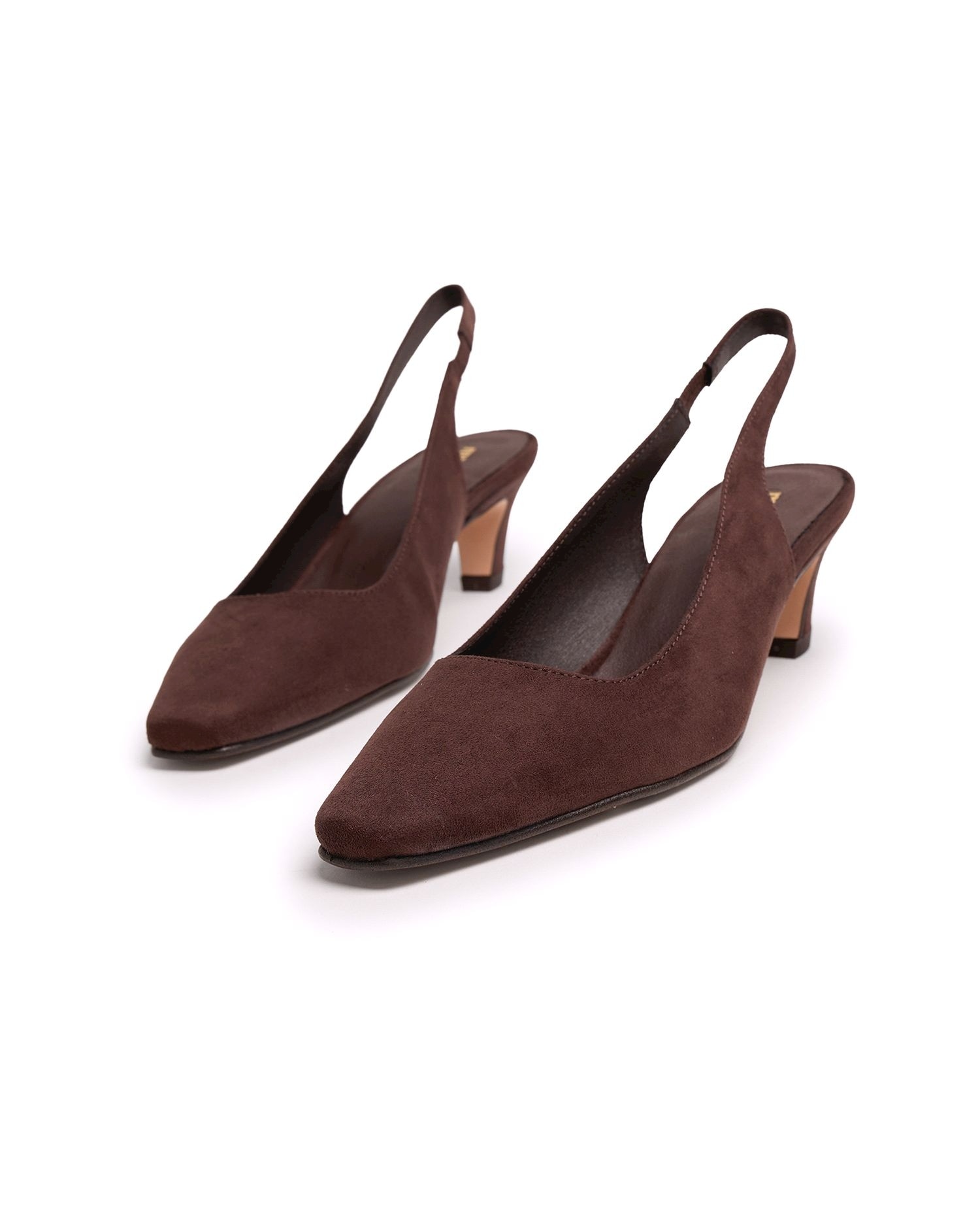 Zapatos de salón de mujer estilo destalonado - Mustang - Marrón Marrón-4