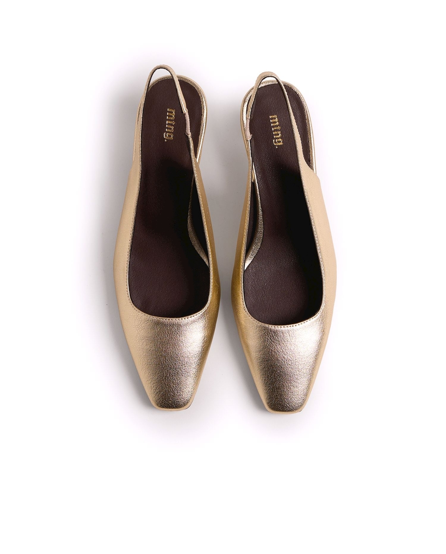 Zapatos de salón de mujer estilo destalonado - Mustang - Oro Oro-3