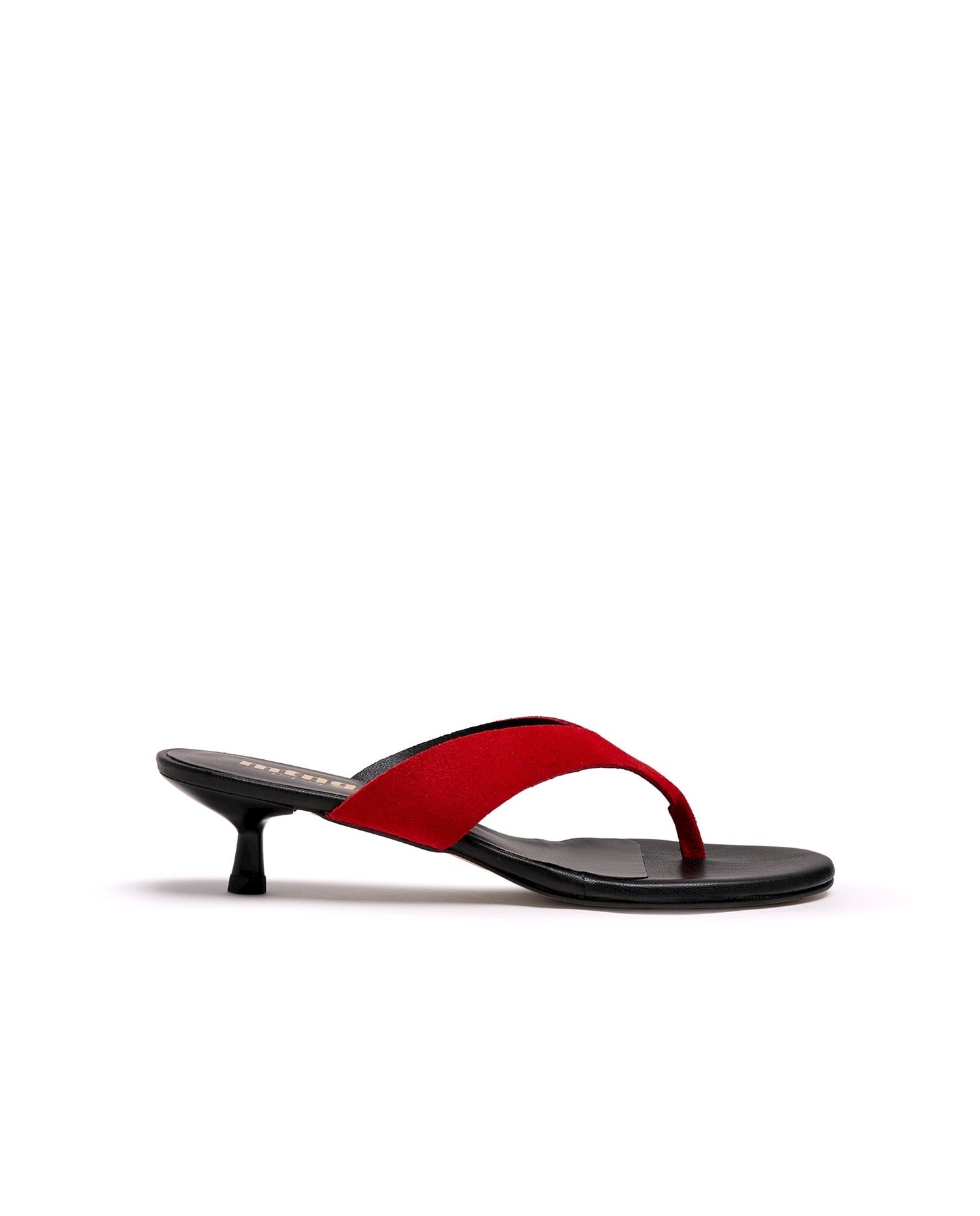 Imagen 0 de Sandalias de tacón de mujer en piel Rojo