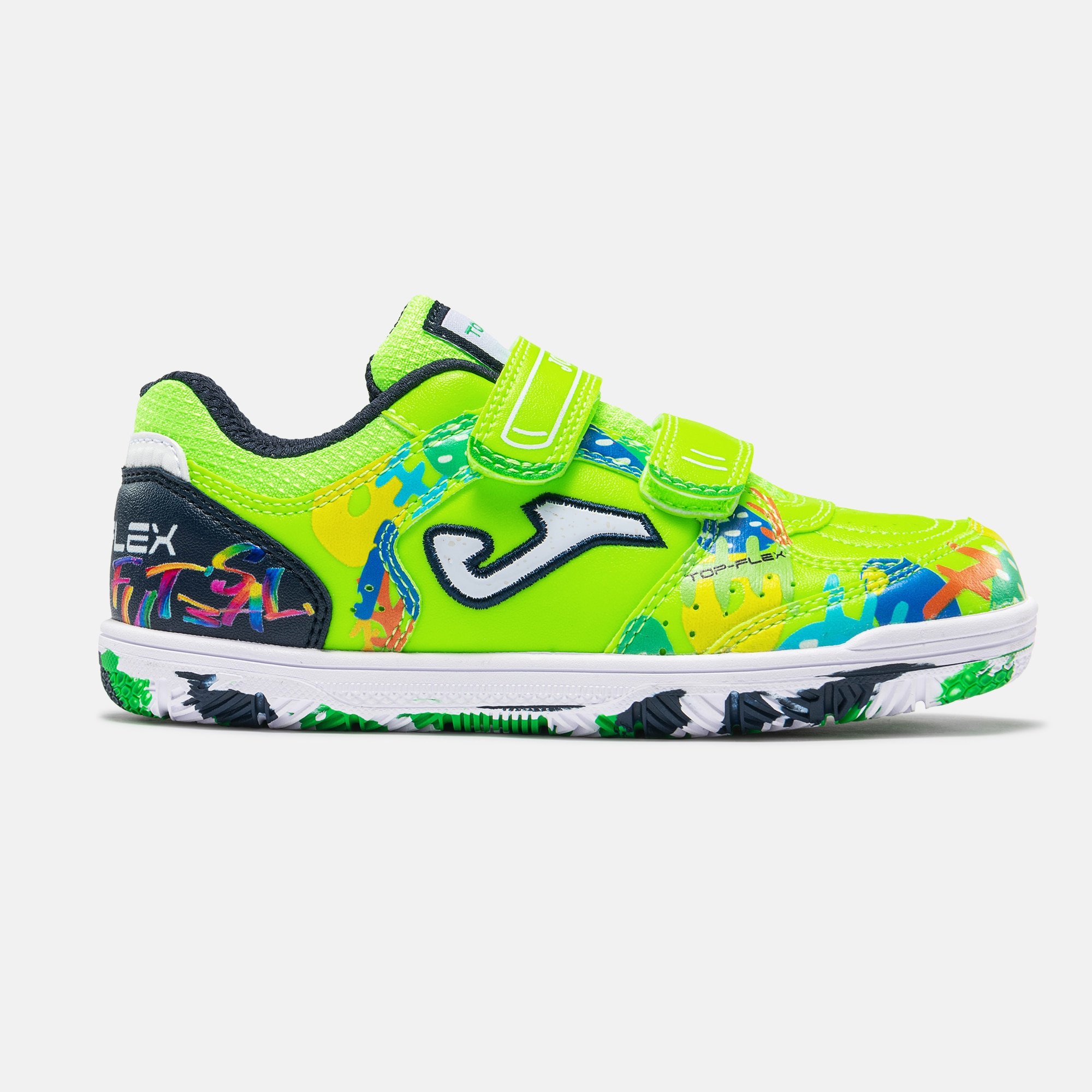 Imagen 0 de Zapatillas fútbol de niños Top flex jr 26 Joma Verde flúor