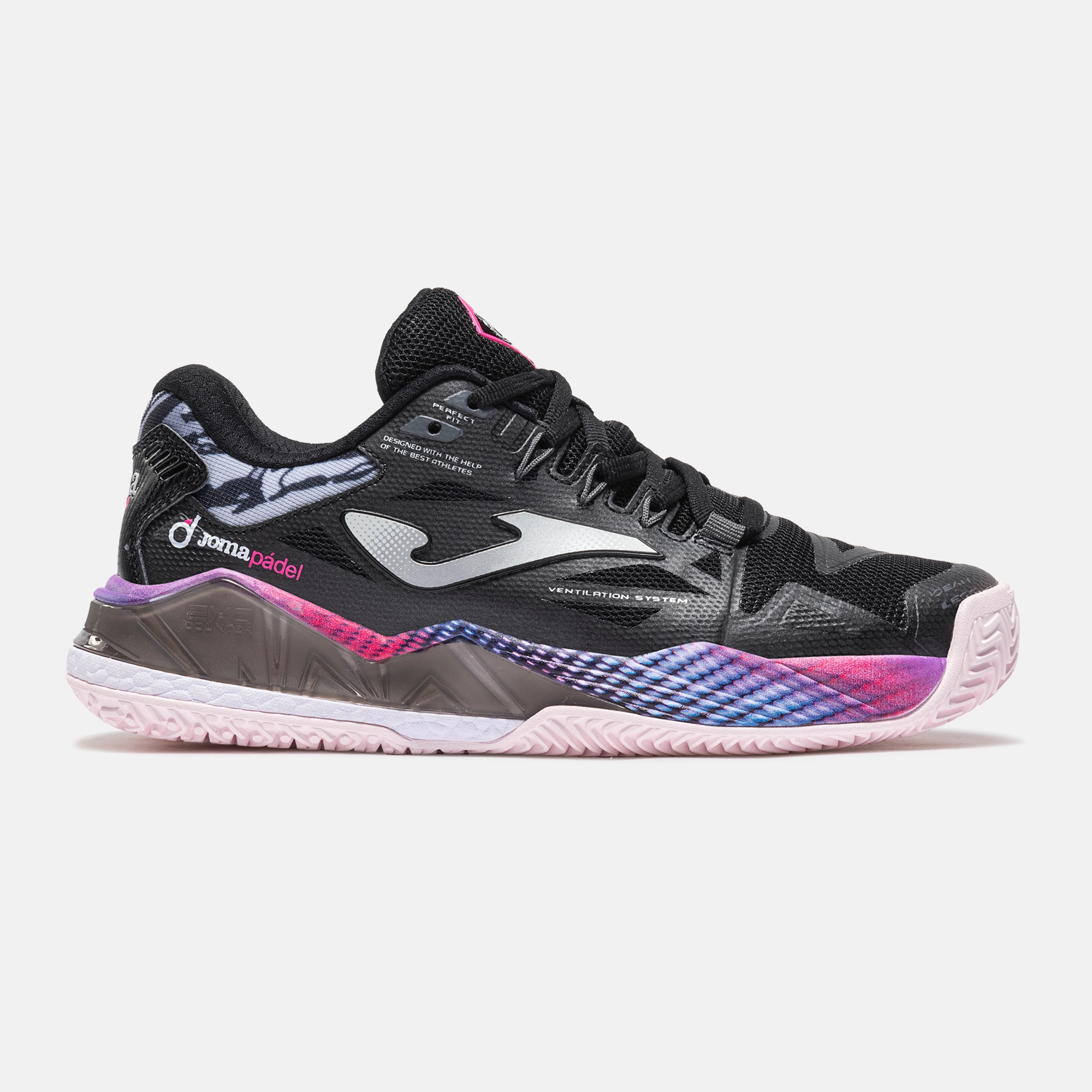 Joma Zapatillas pádel de mujer Spin lady 26 Negro